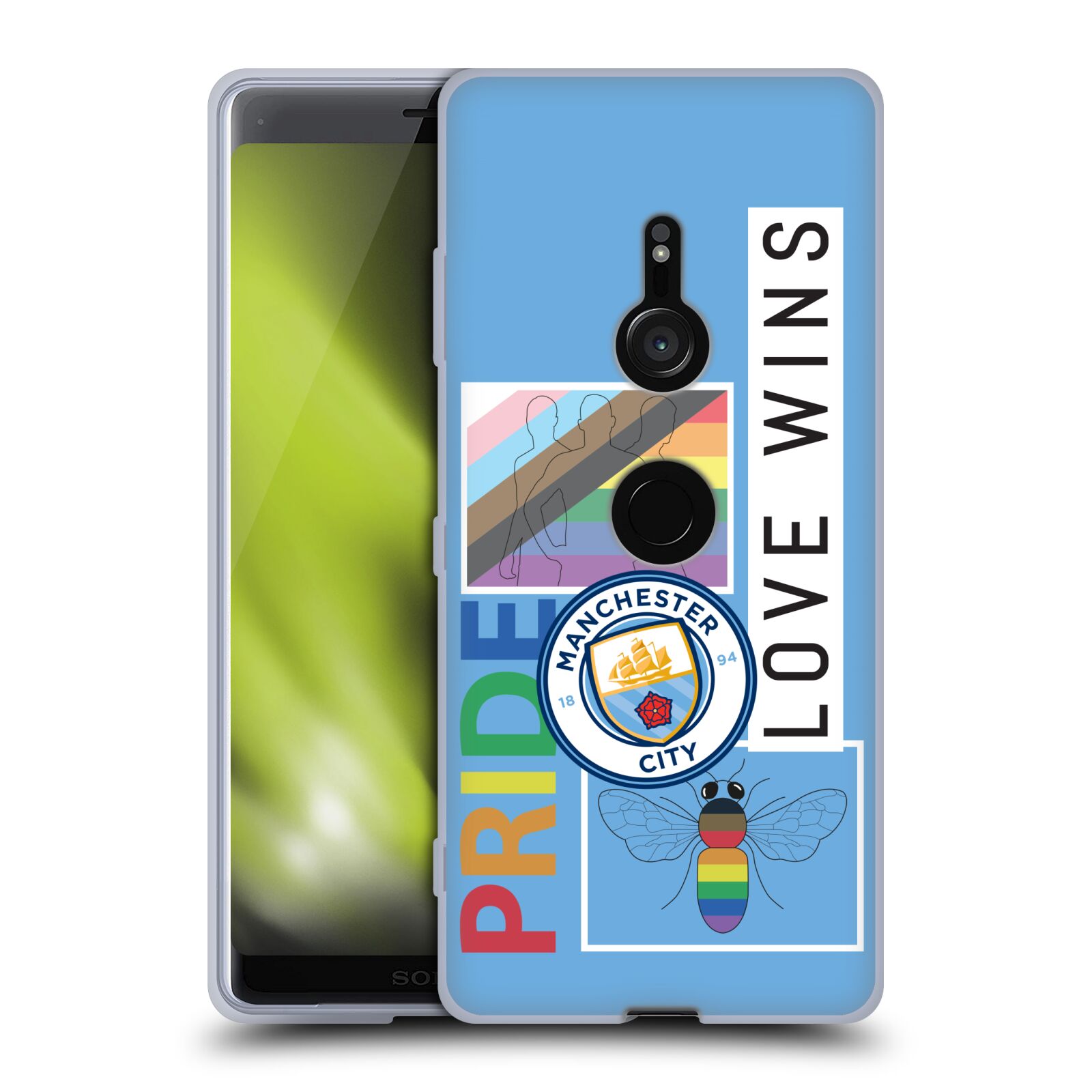 FUNDA OFICIAL MANCHESTER CITY MAN CITY FC PRIDE GEL SUAVE PARA TELÉFONOS SONY 1 - Imagen 8 de 8