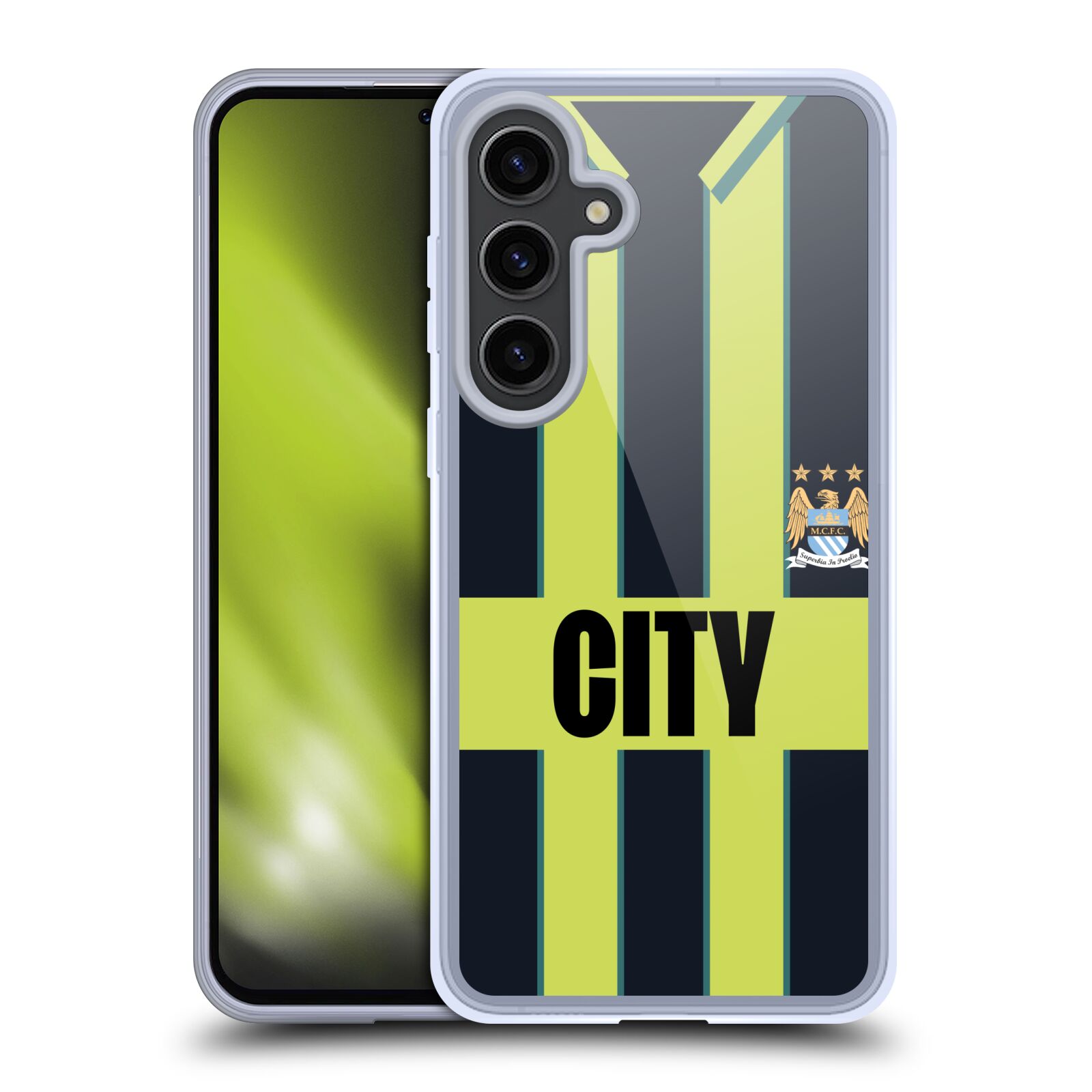 MAN CITY FC RETRO KITS GEL CASE COMPATIBLE WITH SAMSUNG PHONES & MAGSAFE - 第 8/8 張圖片