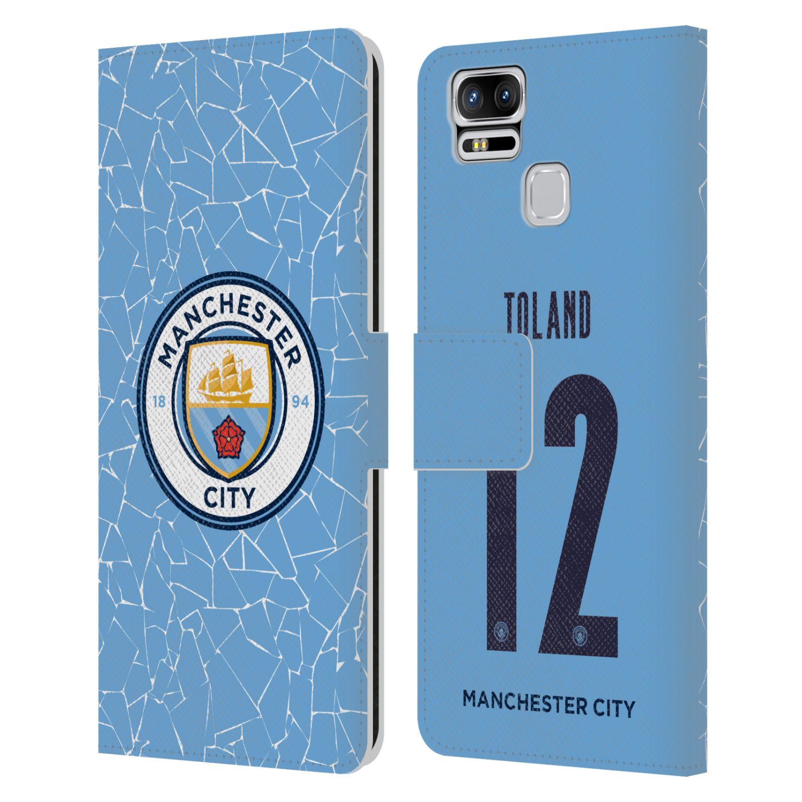 Man City FC 2020/21 Mujer Home Kit Grupo 2 Cuero Estuche Libro para Asus Zenfone - Imagen 7 de 7
