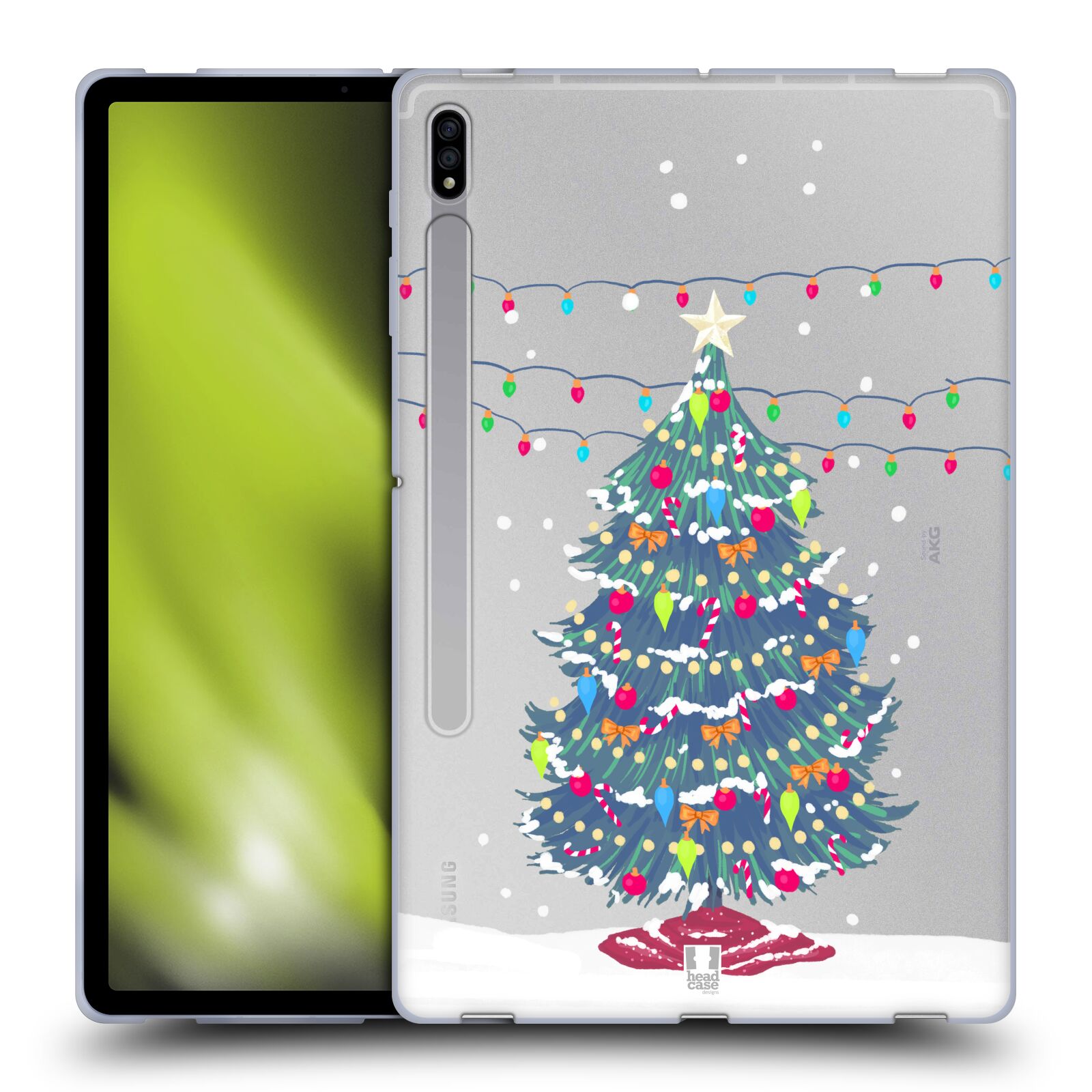 HEAD CASE DESIGNS MERRY CHRISTMAS TREES SOFT GEL CASE FOR SAMSUNG TABLETS 1 - Picture 8 of 10
