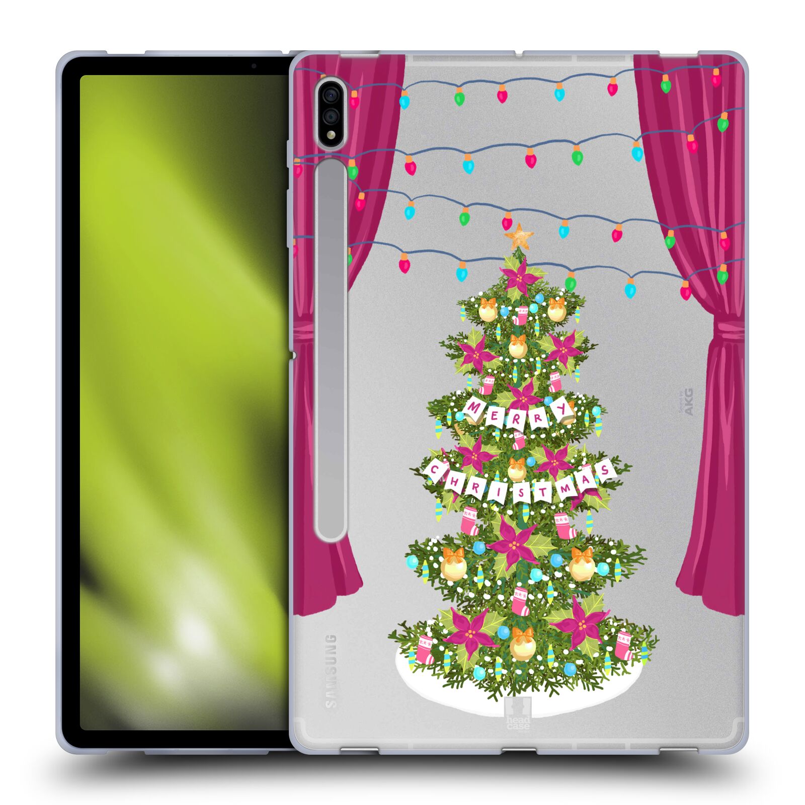 HEAD CASE DESIGNS MERRY CHRISTMAS TREES SOFT GEL CASE FOR SAMSUNG TABLETS 1 - Picture 10 of 10
