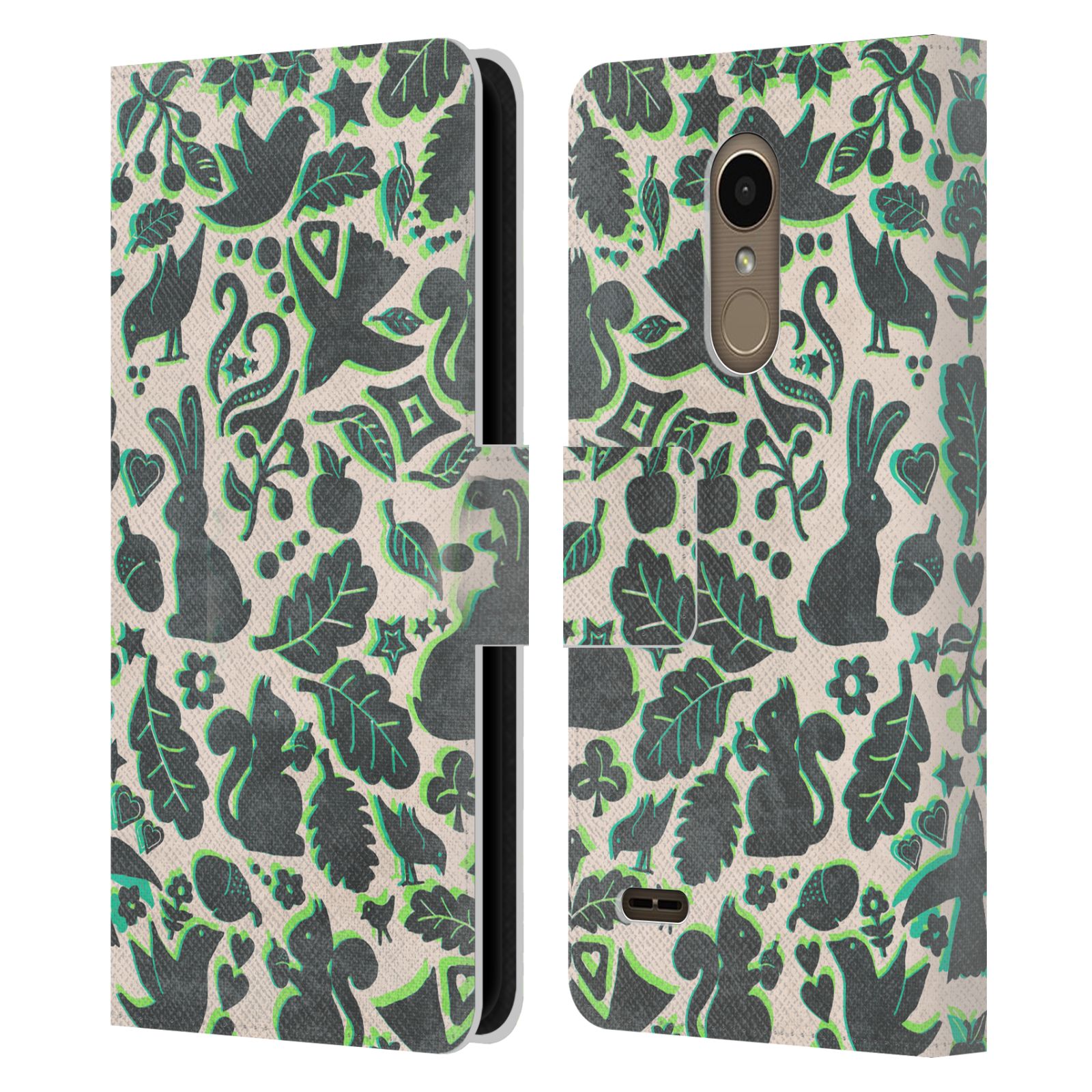 OFFICIAL MICKLYN LE FEUVRE ANIMALS LEATHER BOOK WALLET CASE FOR LG PHONES 1 - Picture 7 of 7