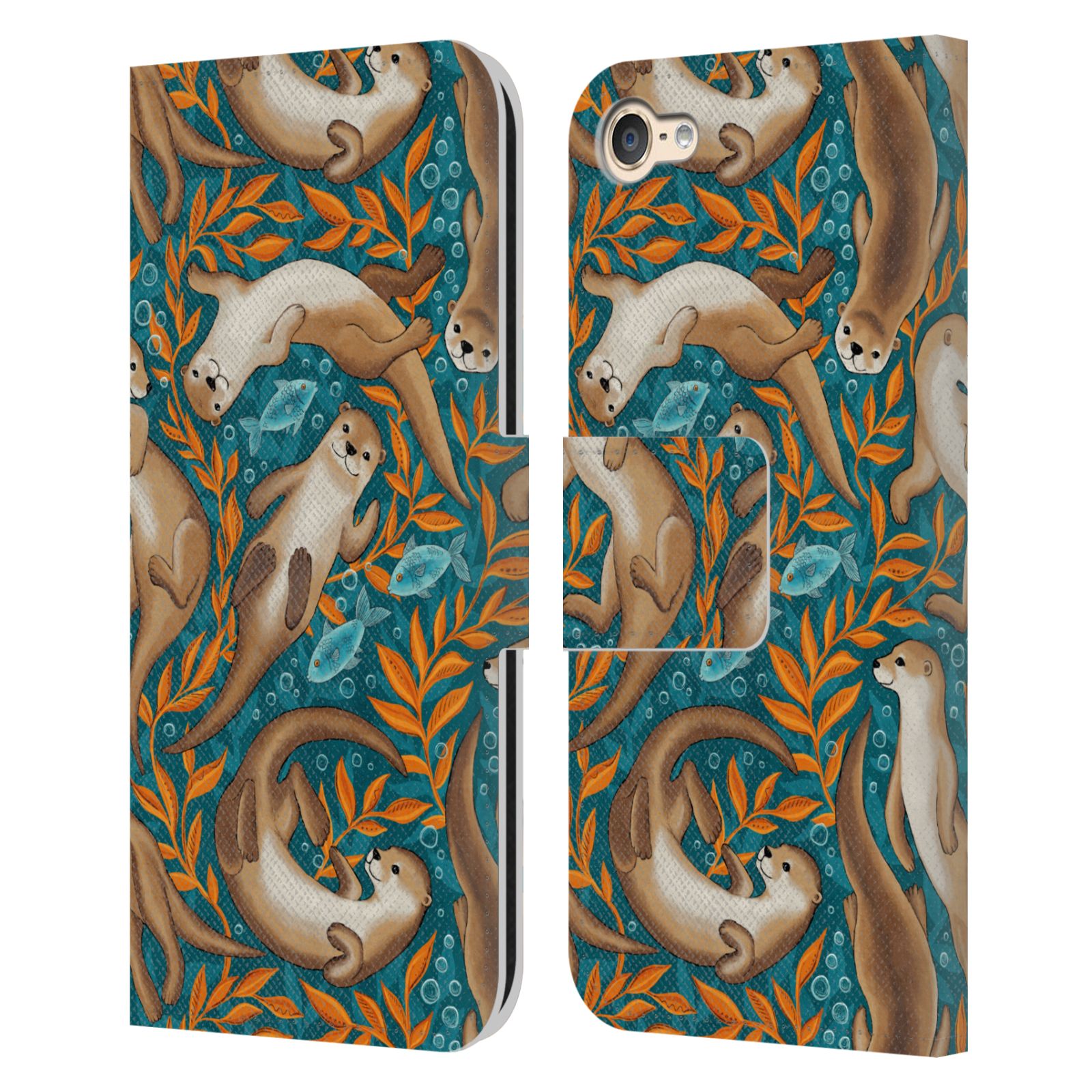 MICKLYN LE FEUVRE FLORA AND FAUNA LEATHER BOOK WALLET CASE FOR APPLE iPOD TOUCH - Picture 15 of 16