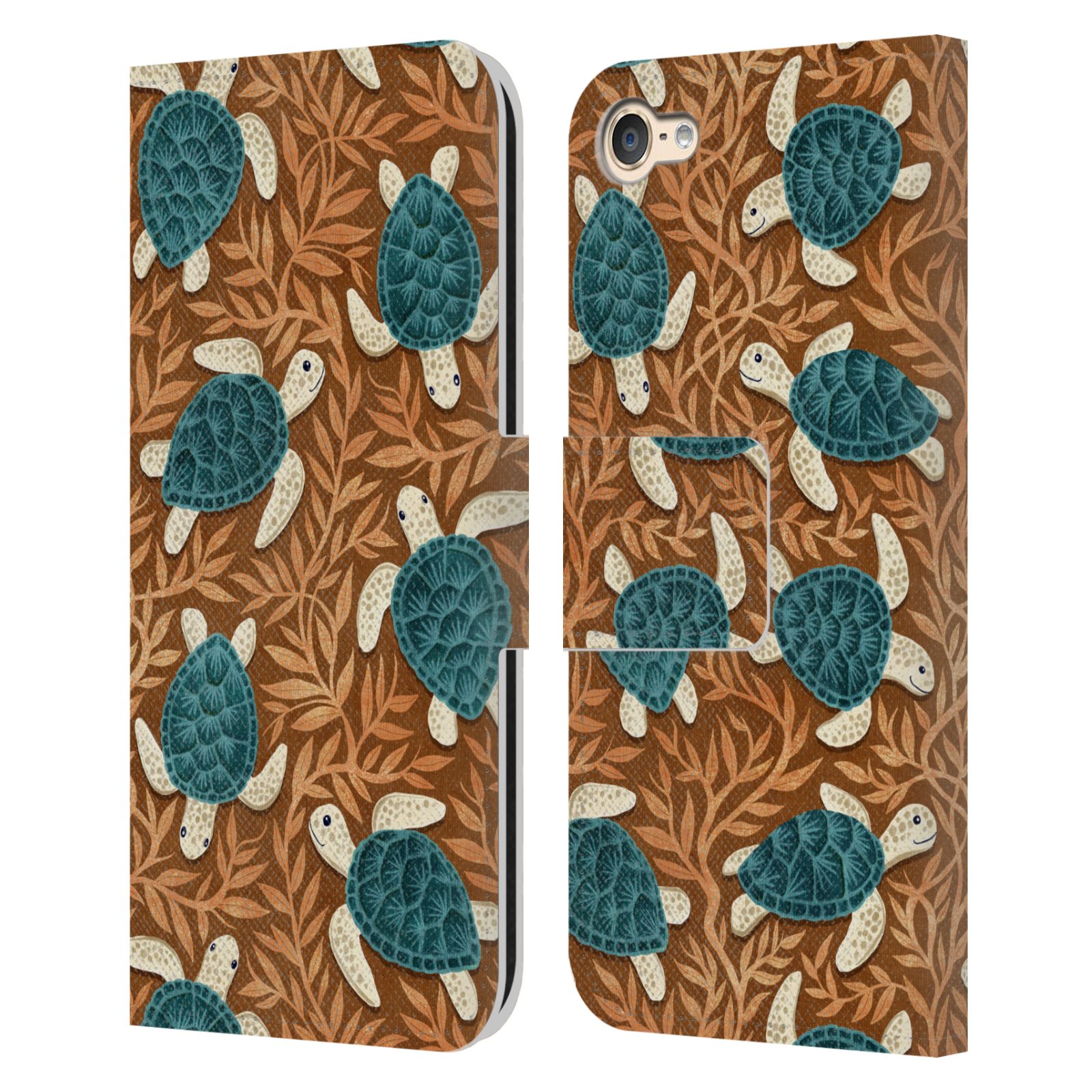 MICKLYN LE FEUVRE FLORA AND FAUNA LEATHER BOOK WALLET CASE FOR APPLE iPOD TOUCH - Picture 16 of 16