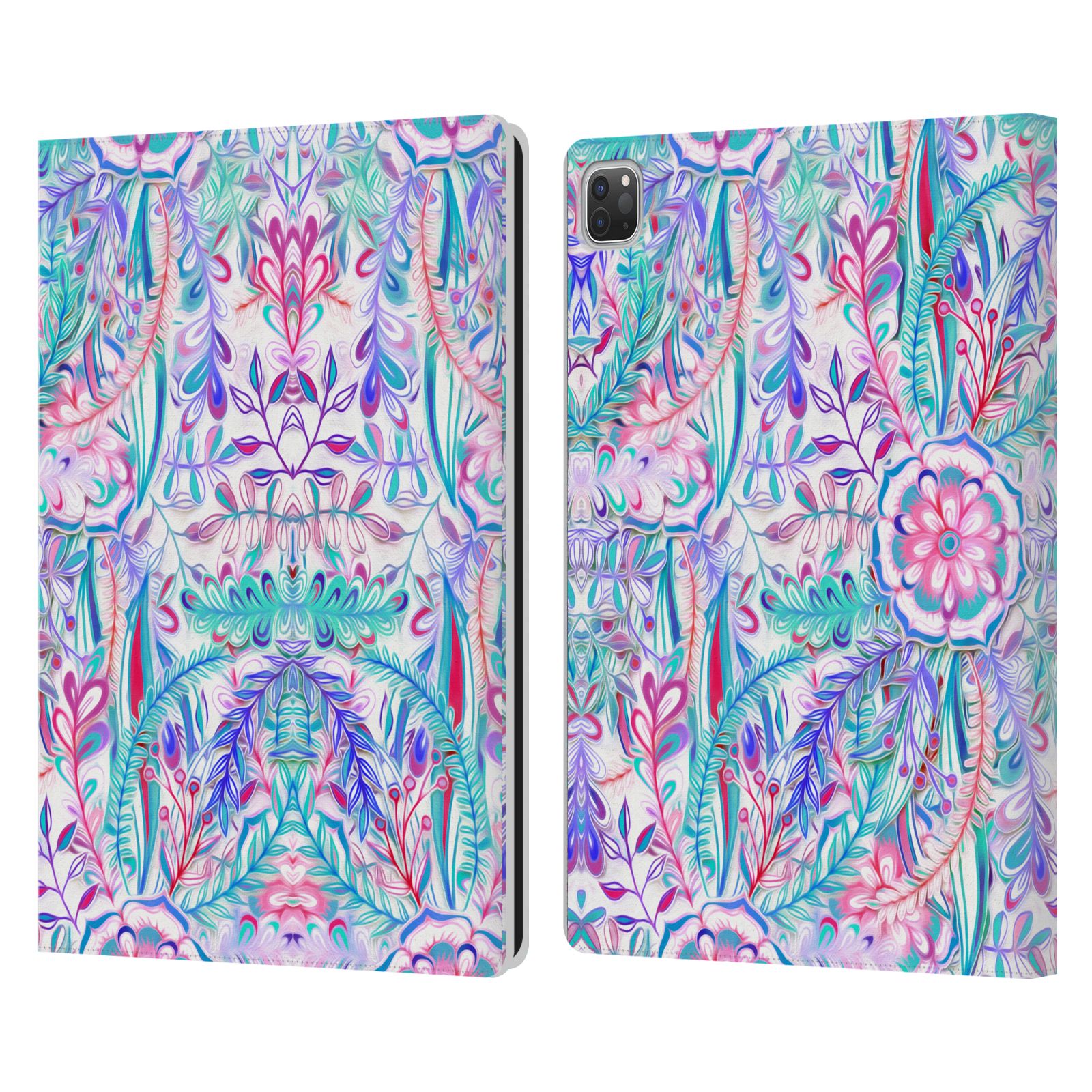 OFFICIAL MICKLYN LE FEUVRE FLORALS LEATHER BOOK WALLET CASE FOR APPLE iPAD - Picture 8 of 19