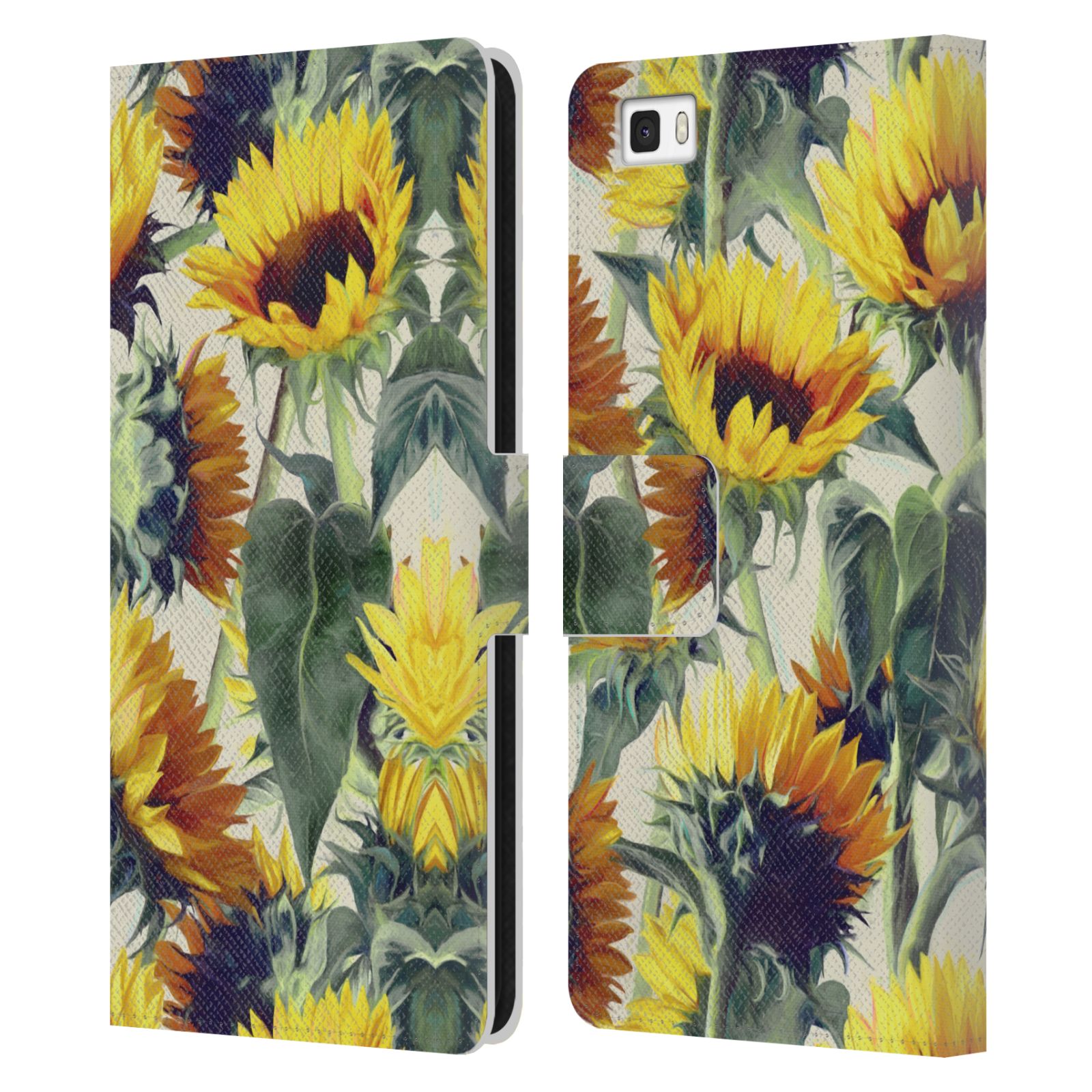 OFFICIAL MICKLYN LE FEUVRE FLORALS LEATHER BOOK WALLET CASE FOR HUAWEI PHONES 2 - Imagen 7 de 7