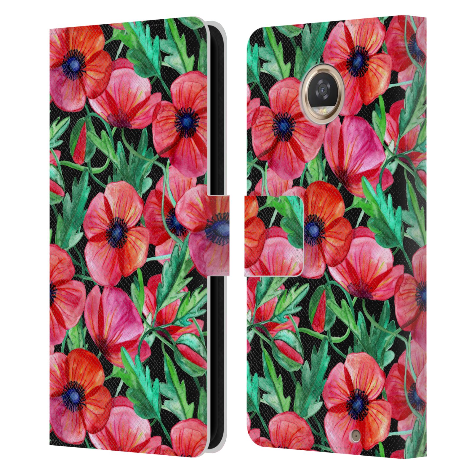 OFFICIAL MICKLYN LE FEUVRE FLORALS 2 LEATHER BOOK CASE FOR MOTOROLA PHONES 2 - Picture 16 of 18