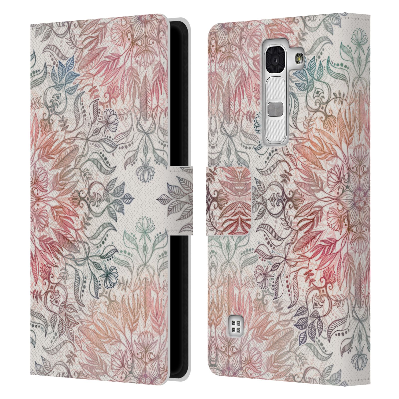 OFFICIAL MICKLYN LE FEUVRE MANDALA LEATHER BOOK WALLET CASE FOR LG PHONES 2 - Picture 7 of 20