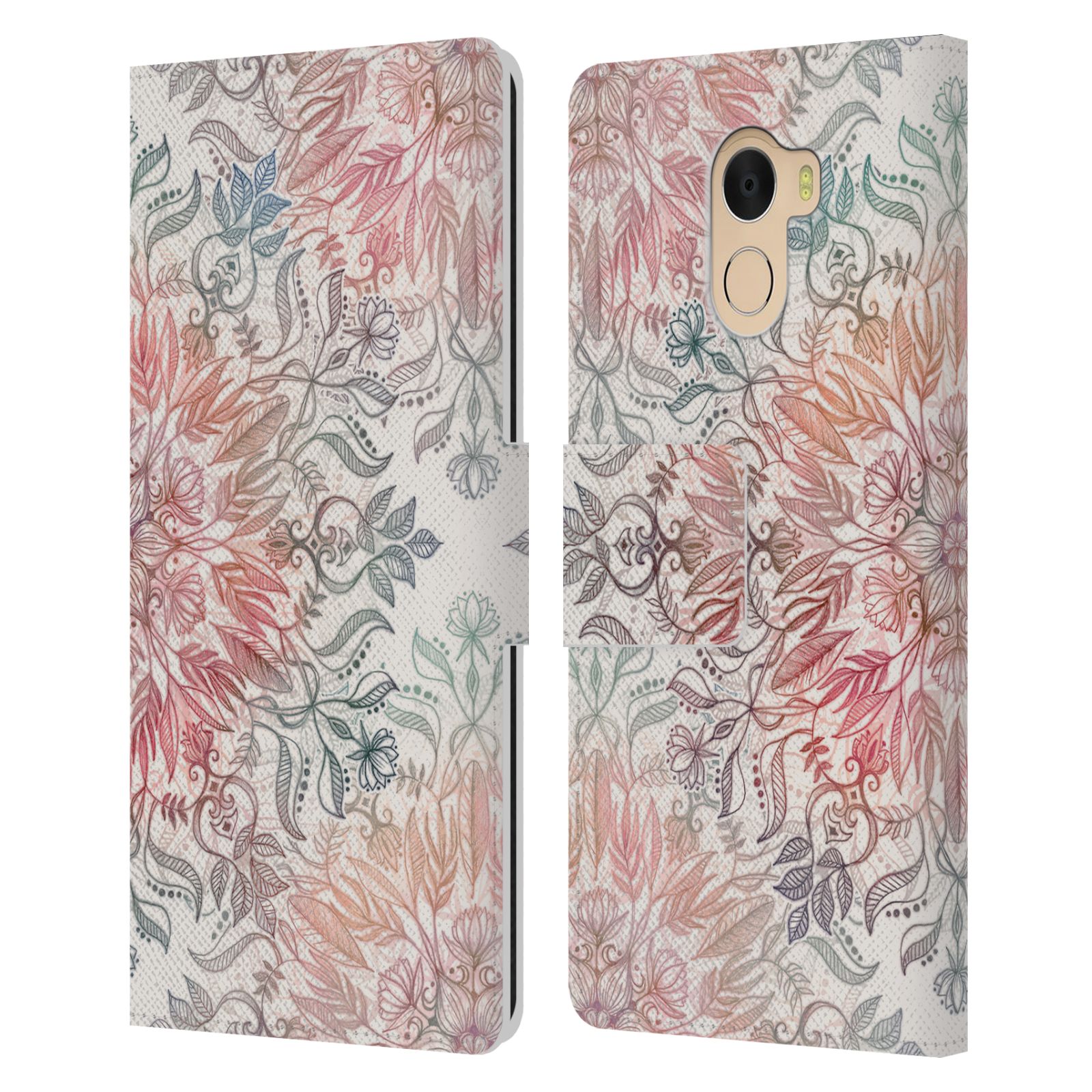 OFFICIAL MICKLYN LE FEUVRE MANDALA LEATHER BOOK CASE FOR WILEYFOX & ESSENTIAL - Picture 7 of 20