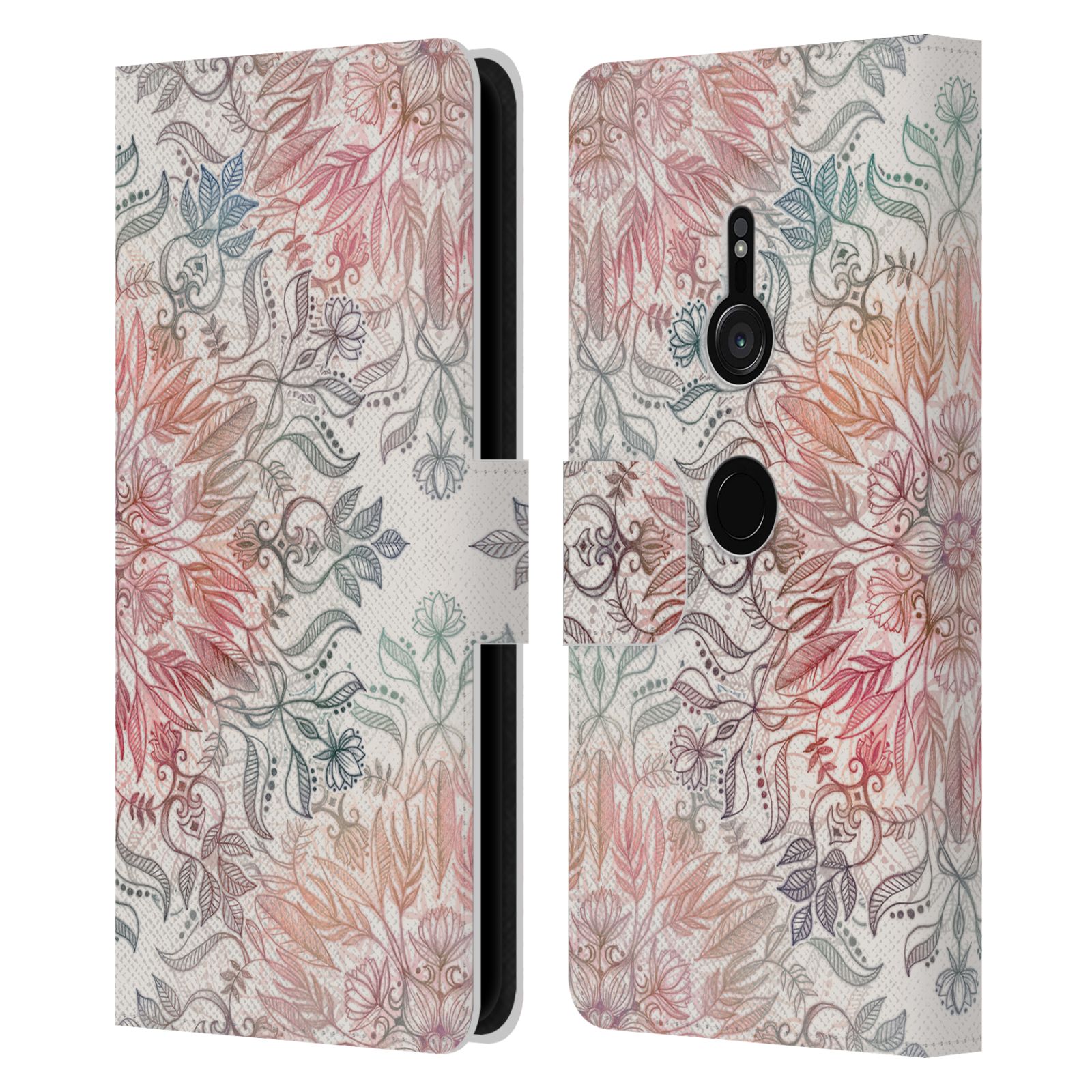 OFFICIAL MICKLYN LE FEUVRE MANDALA LEATHER BOOK WALLET CASE FOR SONY PHONES 1 - Picture 7 of 20