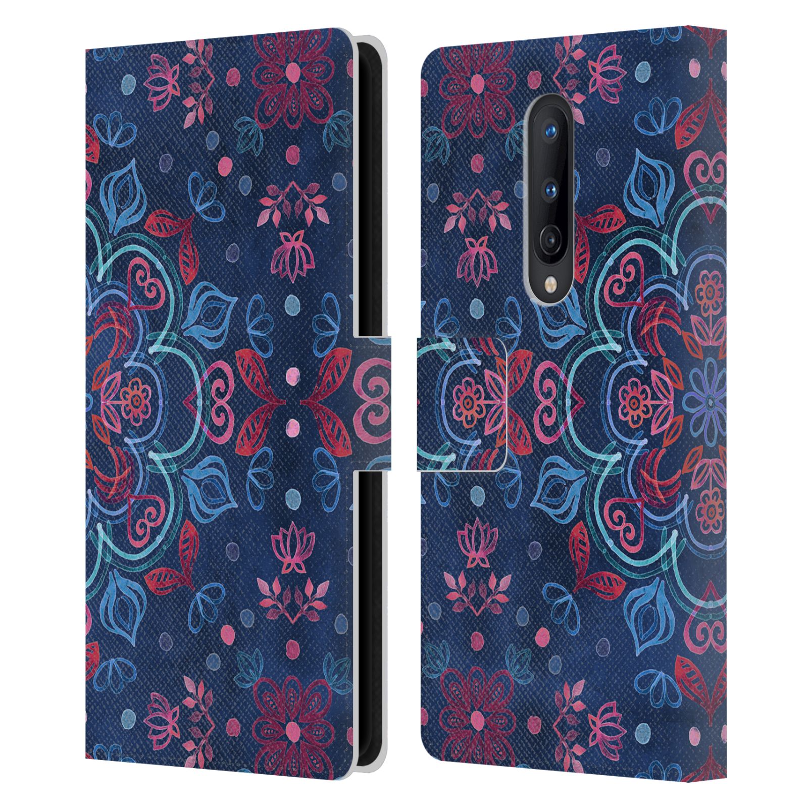 OFFICIAL MICKLYN LE FEUVRE MANDALA LEATHER BOOK WALLET CASE FOR ONEPLUS PHONES - Picture 8 of 20