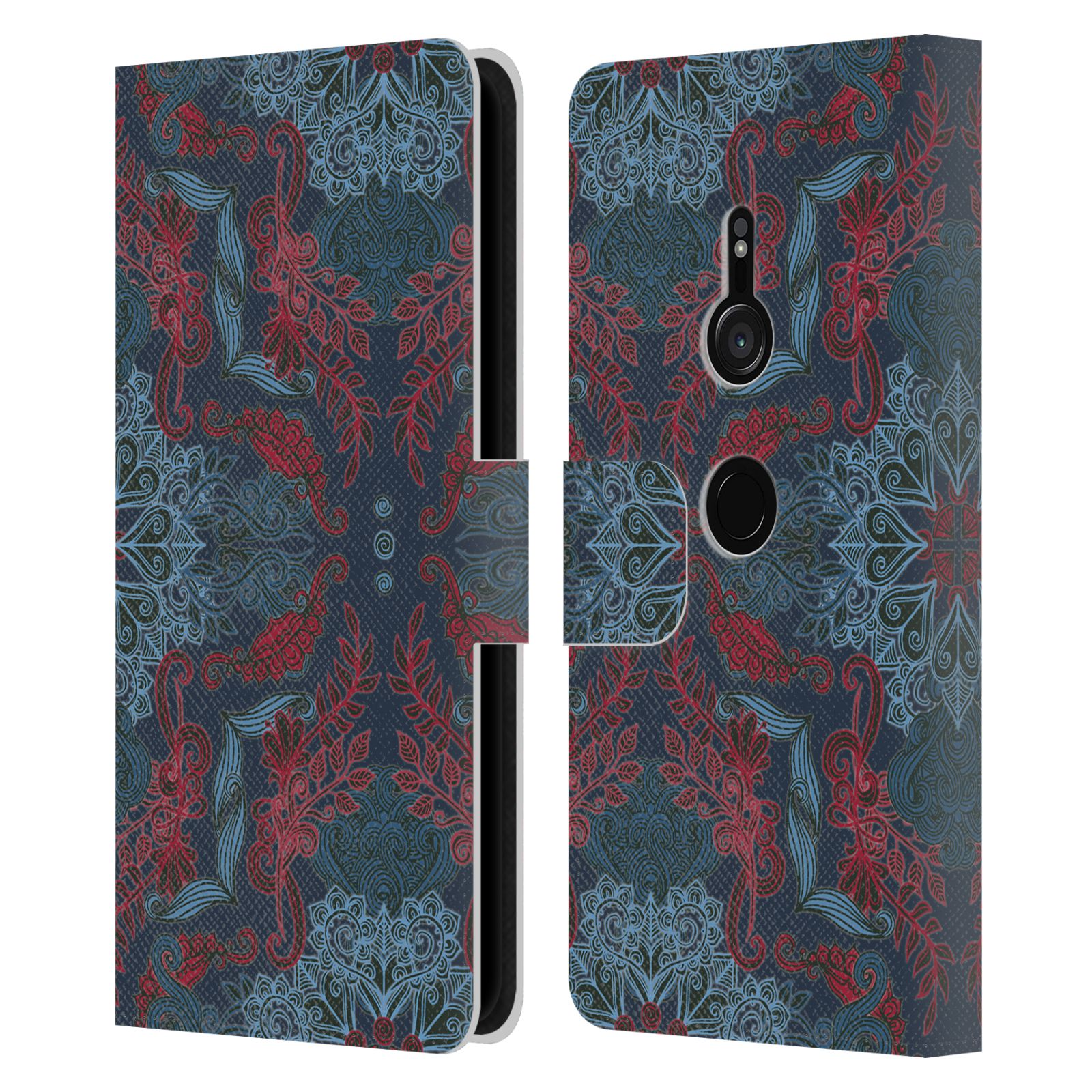 OFFICIAL MICKLYN LE FEUVRE MANDALA LEATHER BOOK WALLET CASE FOR SONY PHONES 1 - Picture 9 of 20