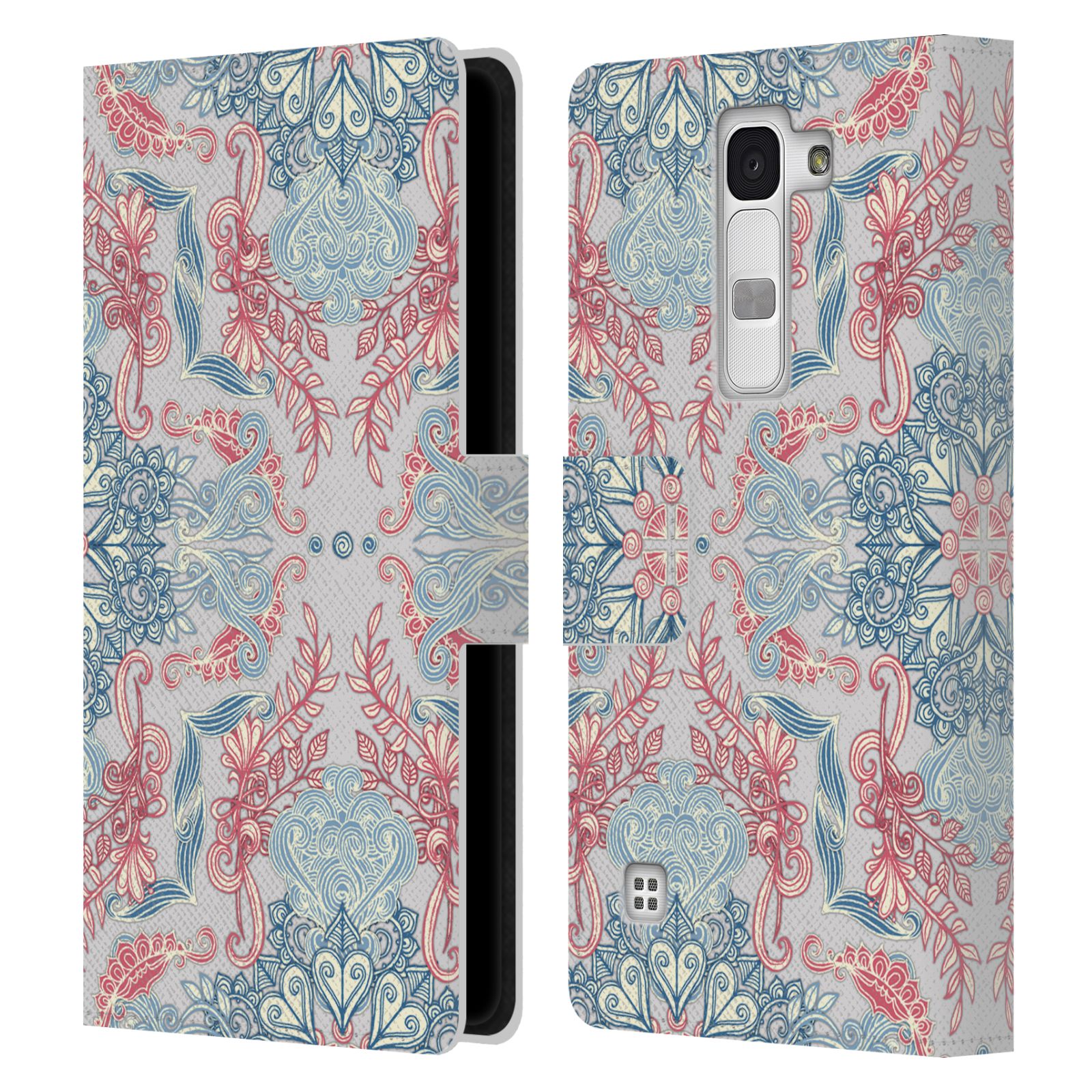 OFFICIAL MICKLYN LE FEUVRE MANDALA LEATHER BOOK WALLET CASE FOR LG PHONES 2 - Picture 10 of 20