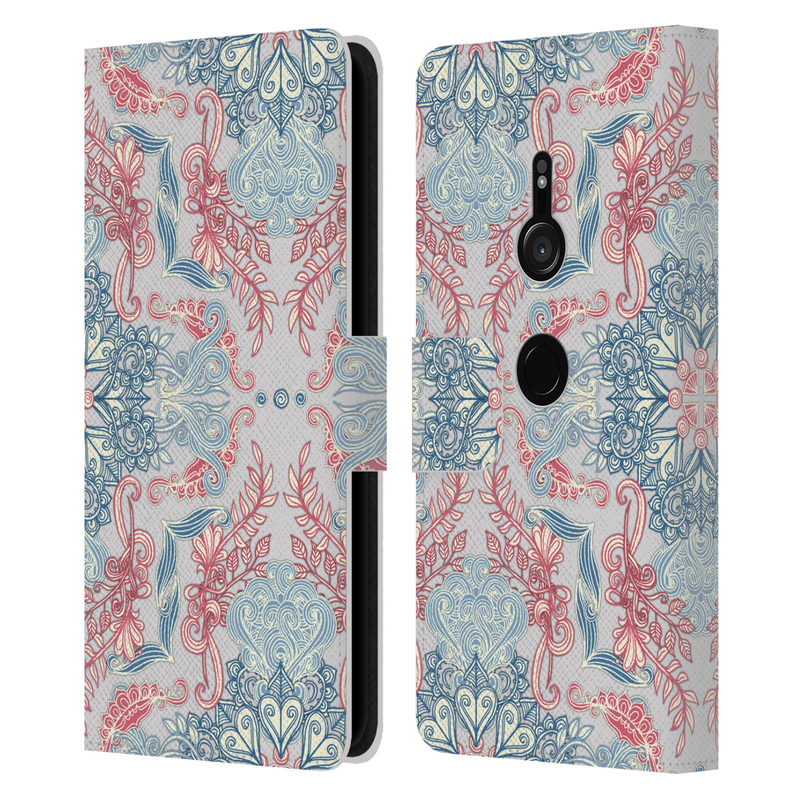 OFFICIAL MICKLYN LE FEUVRE MANDALA LEATHER BOOK WALLET CASE FOR SONY PHONES 1 - Picture 10 of 20