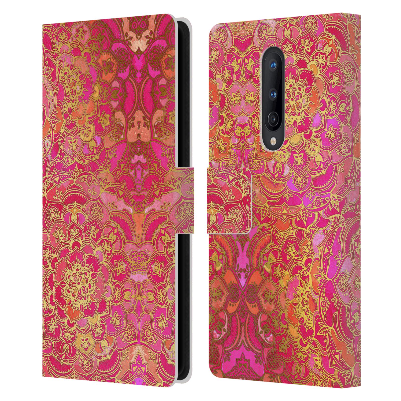 OFFICIAL MICKLYN LE FEUVRE MANDALA LEATHER BOOK WALLET CASE FOR ONEPLUS PHONES - Picture 11 of 20