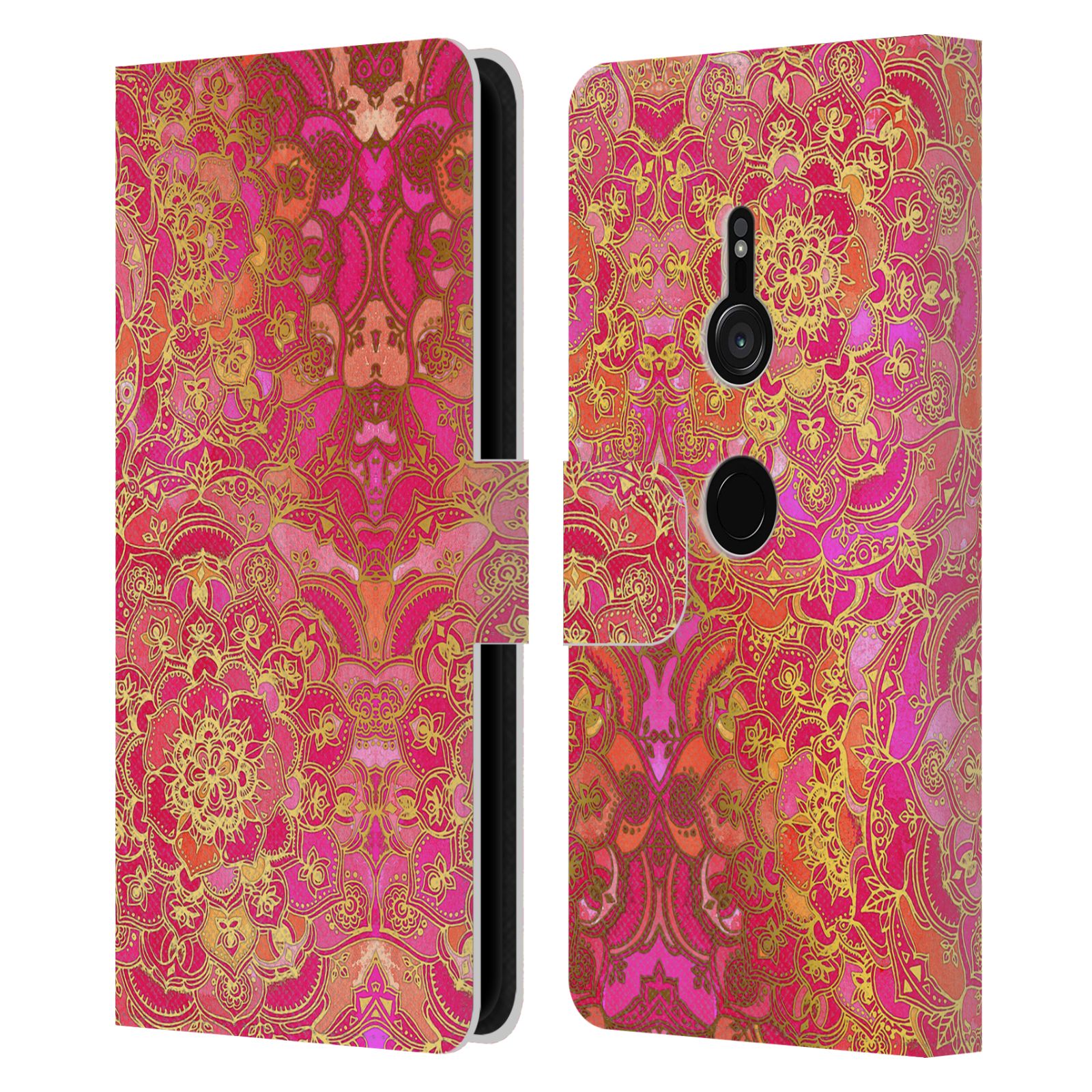 OFFICIAL MICKLYN LE FEUVRE MANDALA LEATHER BOOK WALLET CASE FOR SONY PHONES 1 - Picture 11 of 20
