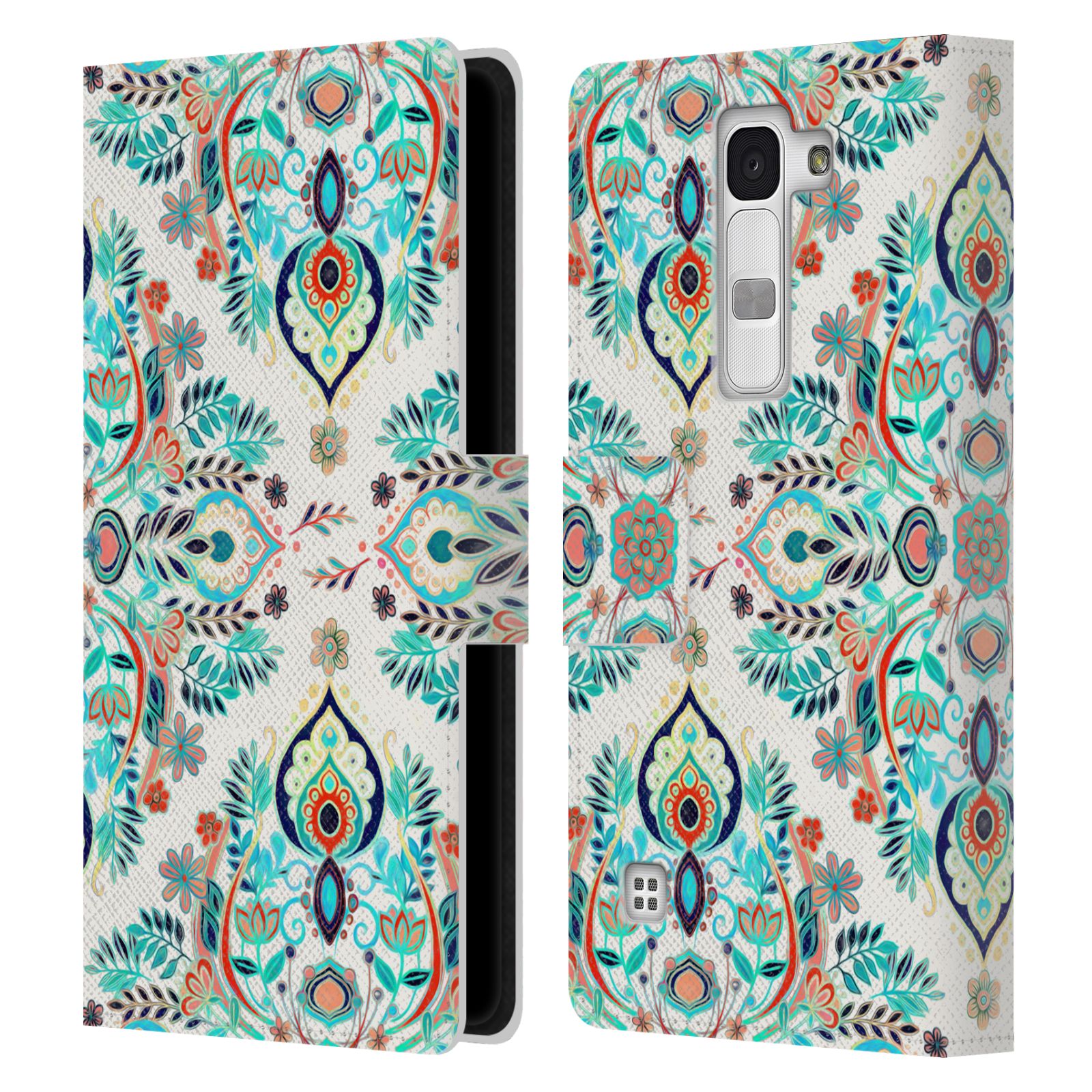 OFFICIAL MICKLYN LE FEUVRE MANDALA LEATHER BOOK WALLET CASE FOR LG PHONES 2 - Picture 14 of 20