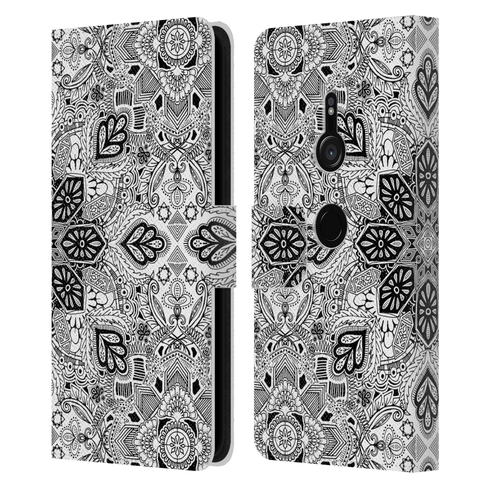 OFFICIAL MICKLYN LE FEUVRE MANDALA LEATHER BOOK WALLET CASE FOR SONY PHONES 1 - Picture 12 of 20