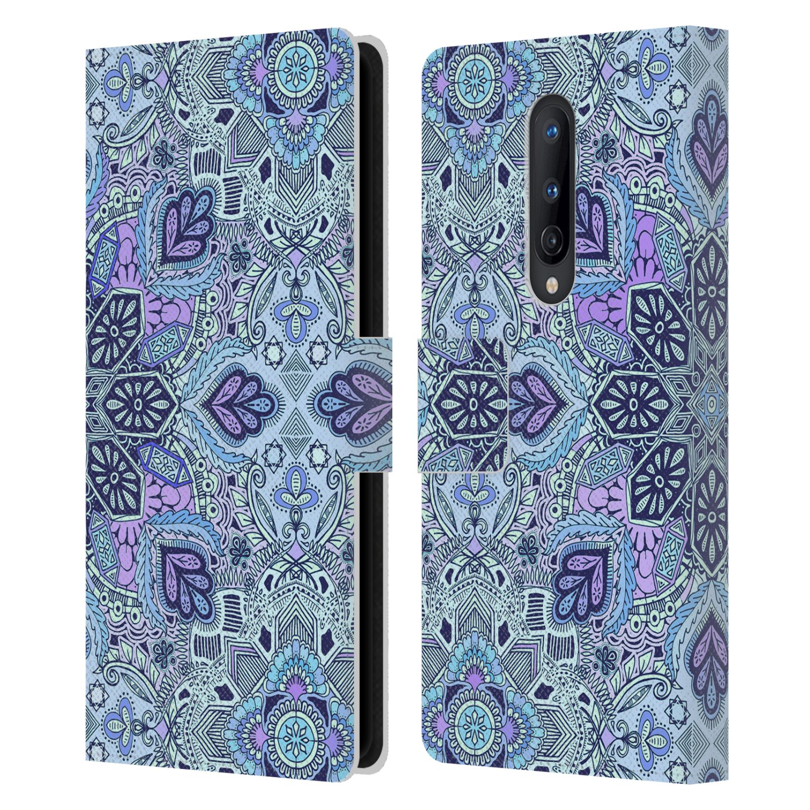 OFFICIAL MICKLYN LE FEUVRE MANDALA LEATHER BOOK WALLET CASE FOR ONEPLUS PHONES - Picture 15 of 20