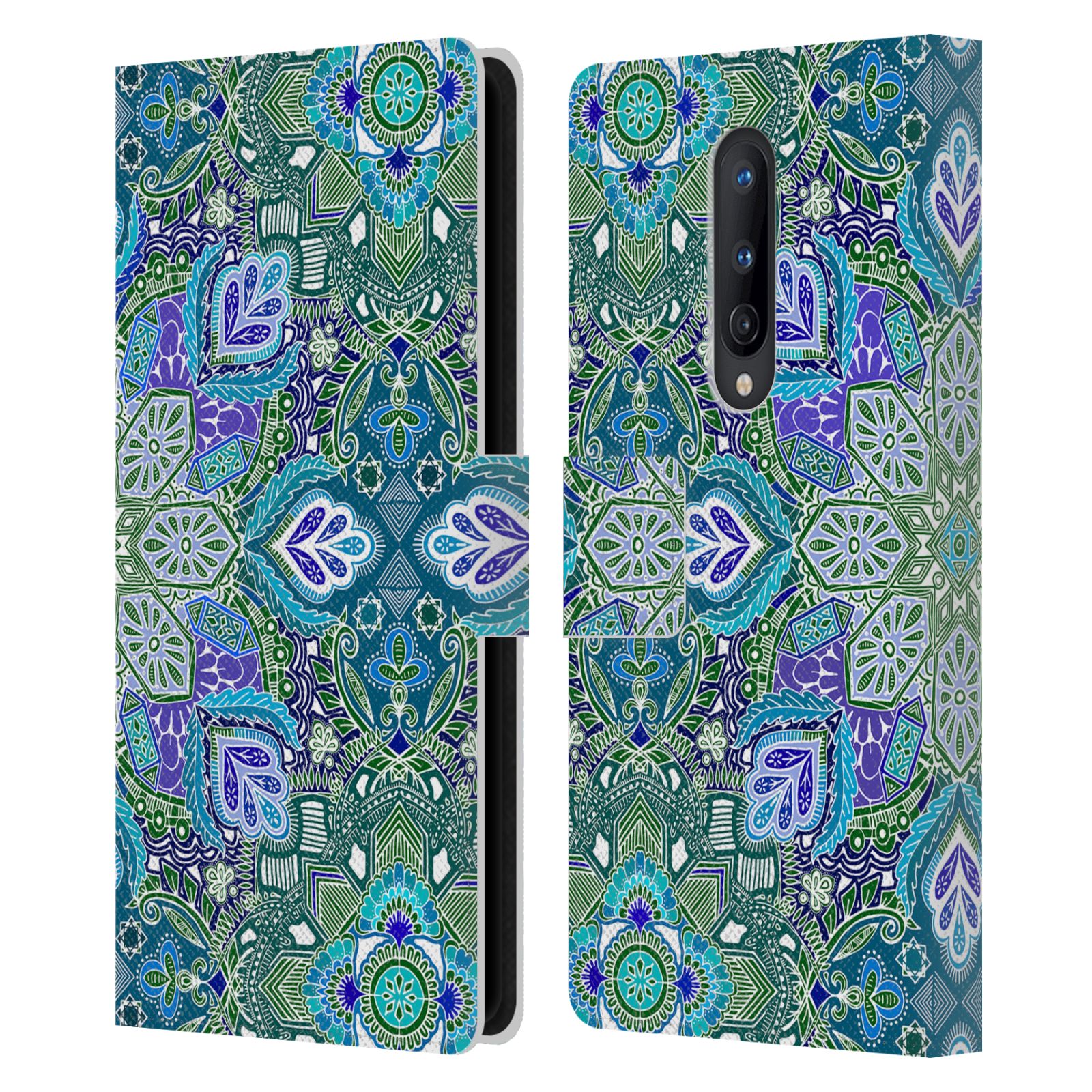 OFFICIAL MICKLYN LE FEUVRE MANDALA LEATHER BOOK WALLET CASE FOR ONEPLUS PHONES - Picture 16 of 20