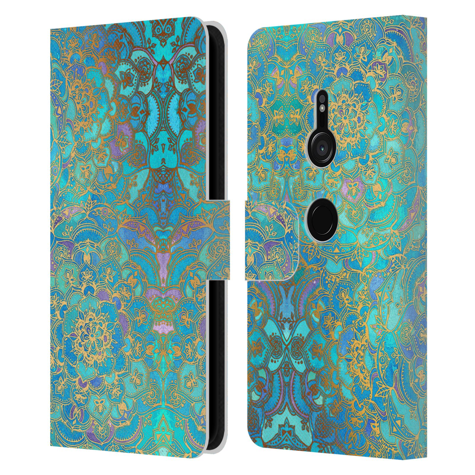 OFFICIAL MICKLYN LE FEUVRE MANDALA LEATHER BOOK WALLET CASE FOR SONY PHONES 1 - Picture 17 of 20