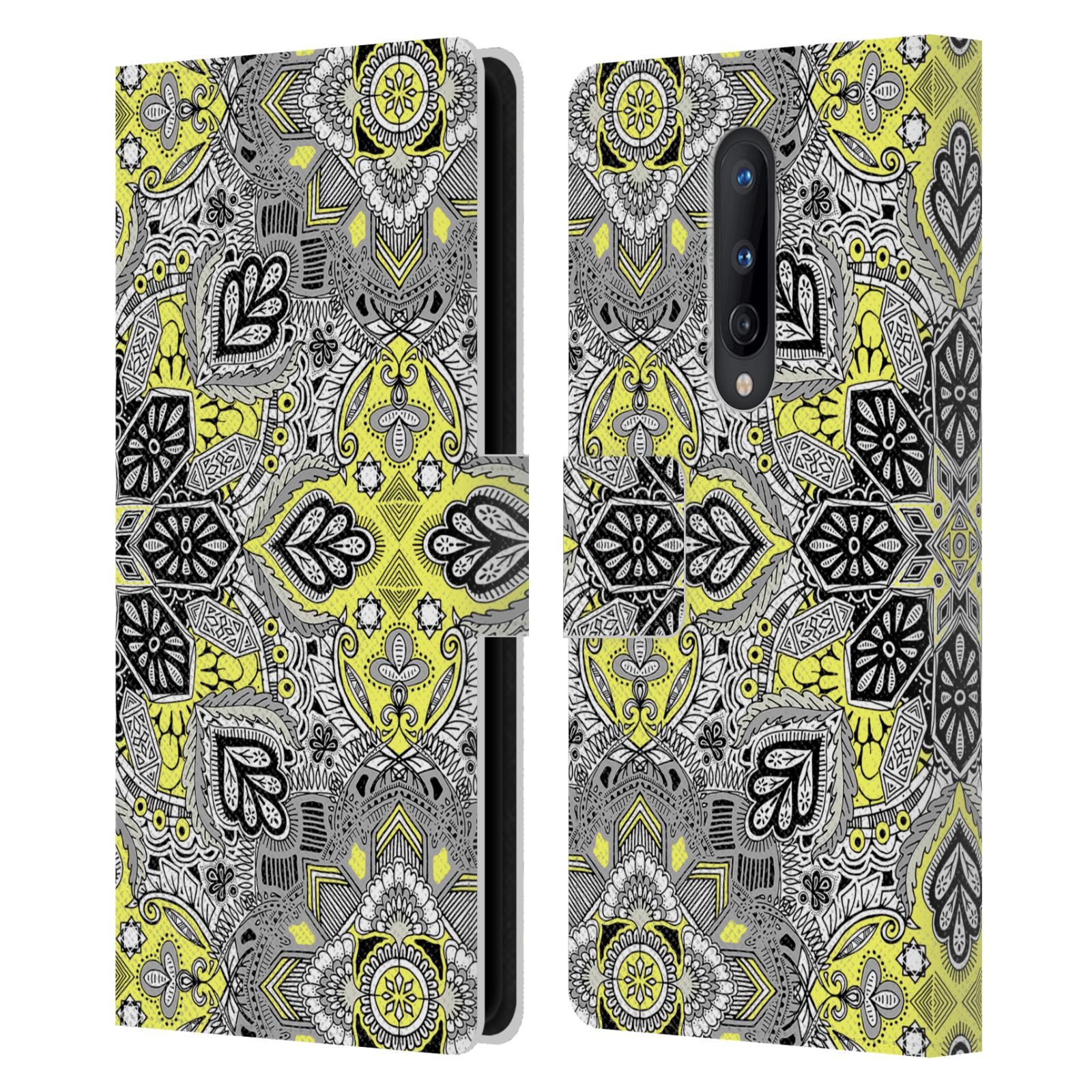 OFFICIAL MICKLYN LE FEUVRE MANDALA LEATHER BOOK WALLET CASE FOR ONEPLUS PHONES - Picture 19 of 20