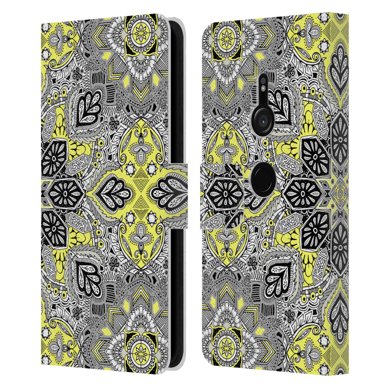 OFFICIAL MICKLYN LE FEUVRE MANDALA LEATHER BOOK WALLET CASE FOR SONY PHONES 1 - Picture 19 of 20