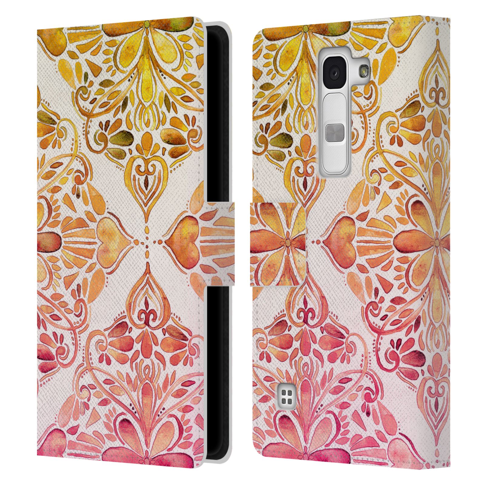 OFFICIAL MICKLYN LE FEUVRE MANDALA LEATHER BOOK WALLET CASE FOR LG PHONES 2 - Picture 18 of 20