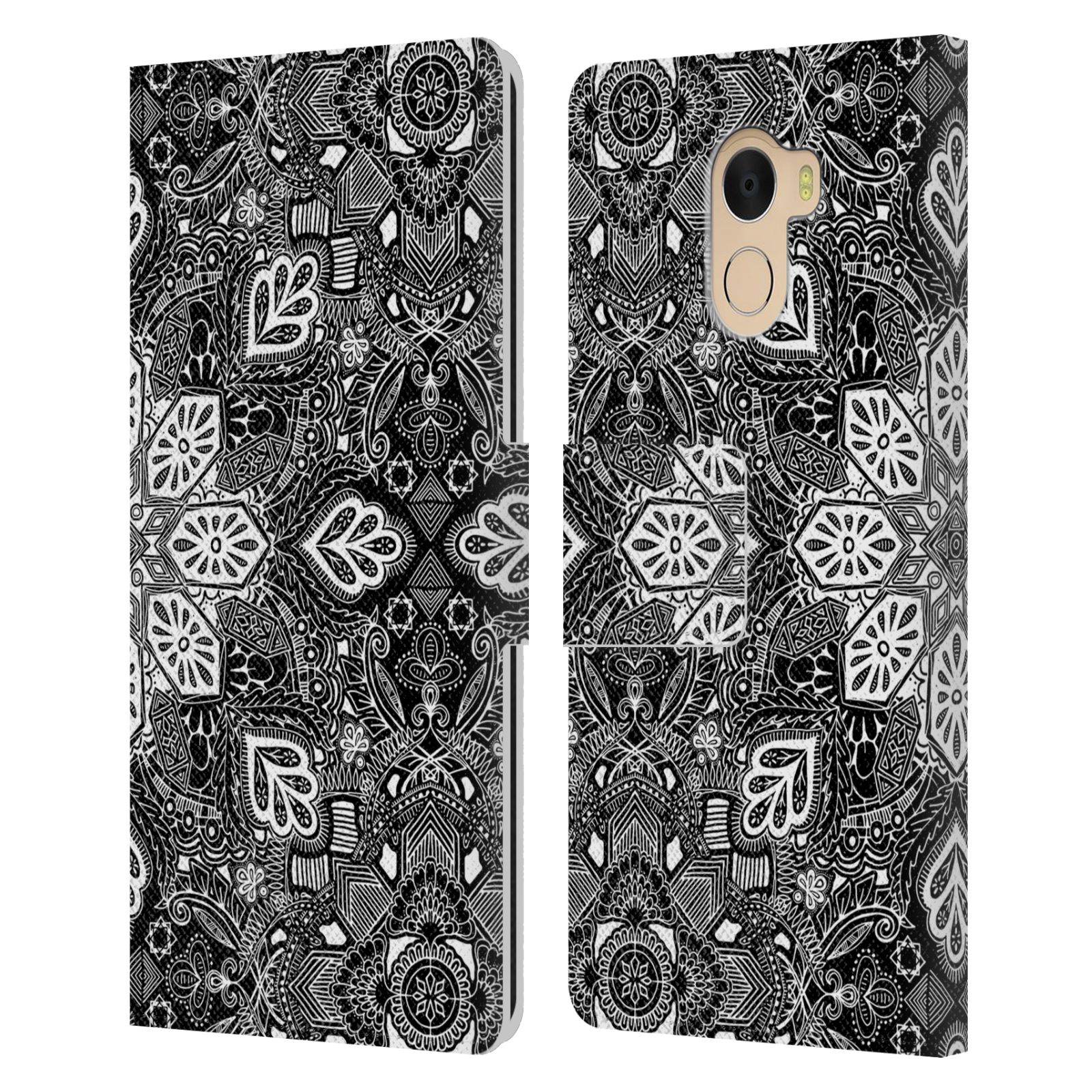 OFFICIAL MICKLYN LE FEUVRE MANDALA LEATHER BOOK CASE FOR WILEYFOX & ESSENTIAL - Picture 13 of 20