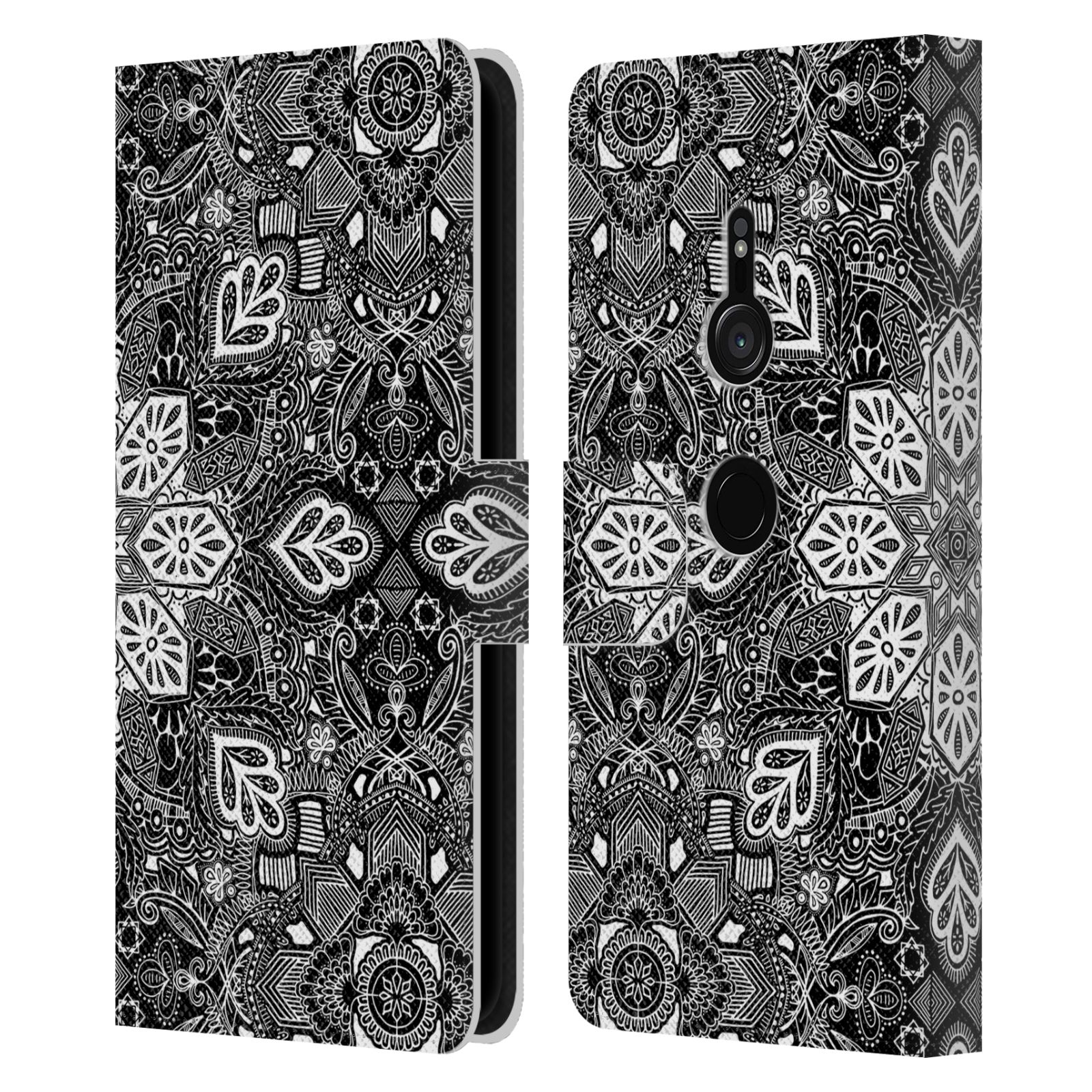 OFFICIAL MICKLYN LE FEUVRE MANDALA LEATHER BOOK WALLET CASE FOR SONY PHONES 1 - Picture 13 of 20