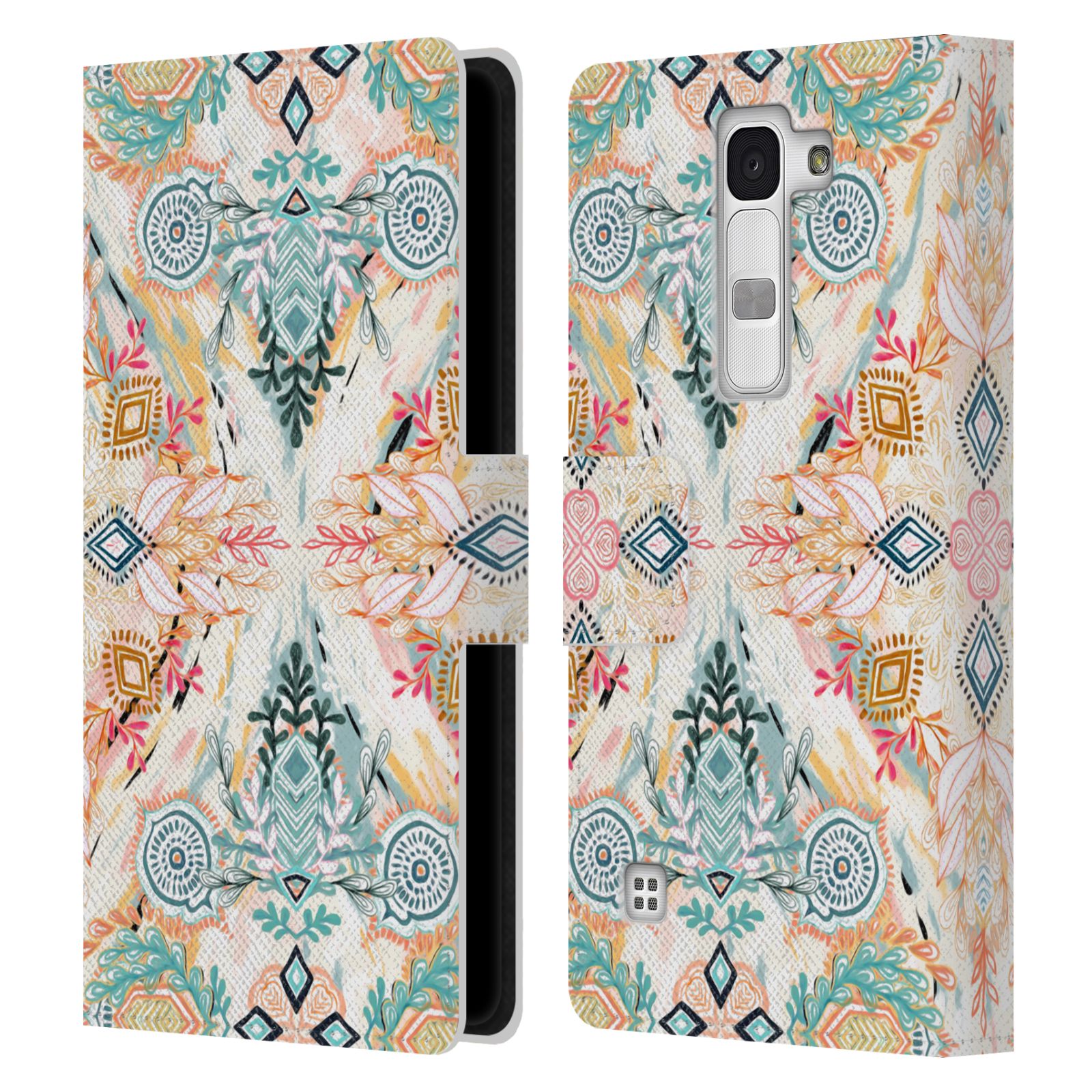 OFFICIAL MICKLYN LE FEUVRE MANDALA LEATHER BOOK WALLET CASE FOR LG PHONES 2 - Picture 20 of 20