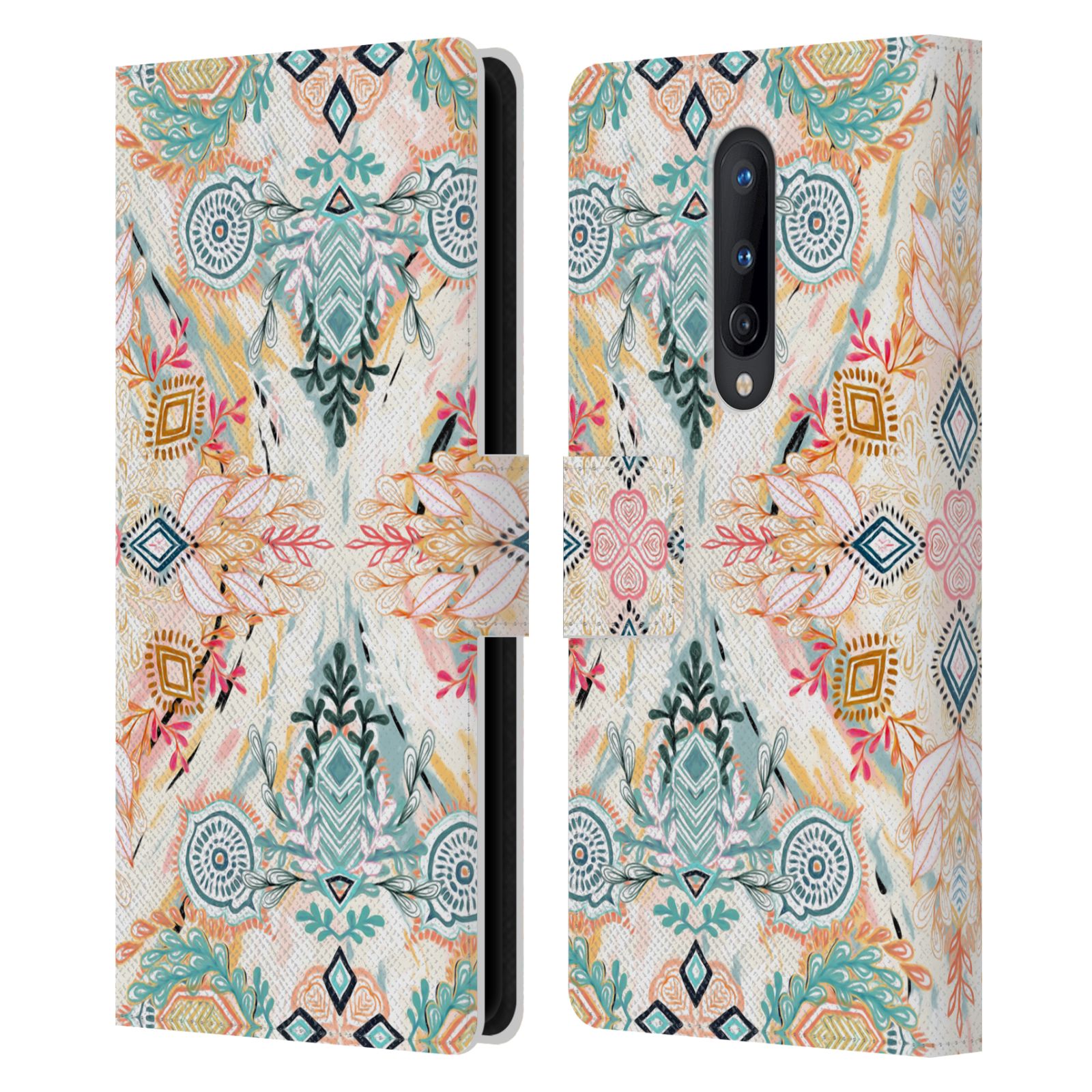 OFFICIAL MICKLYN LE FEUVRE MANDALA LEATHER BOOK WALLET CASE FOR ONEPLUS PHONES - Picture 20 of 20