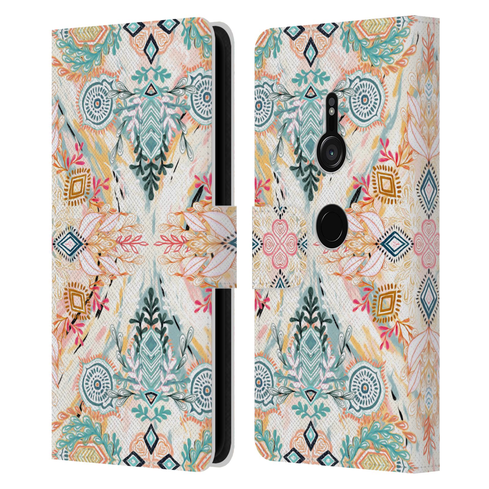 OFFICIAL MICKLYN LE FEUVRE MANDALA LEATHER BOOK WALLET CASE FOR SONY PHONES 1 - Picture 20 of 20