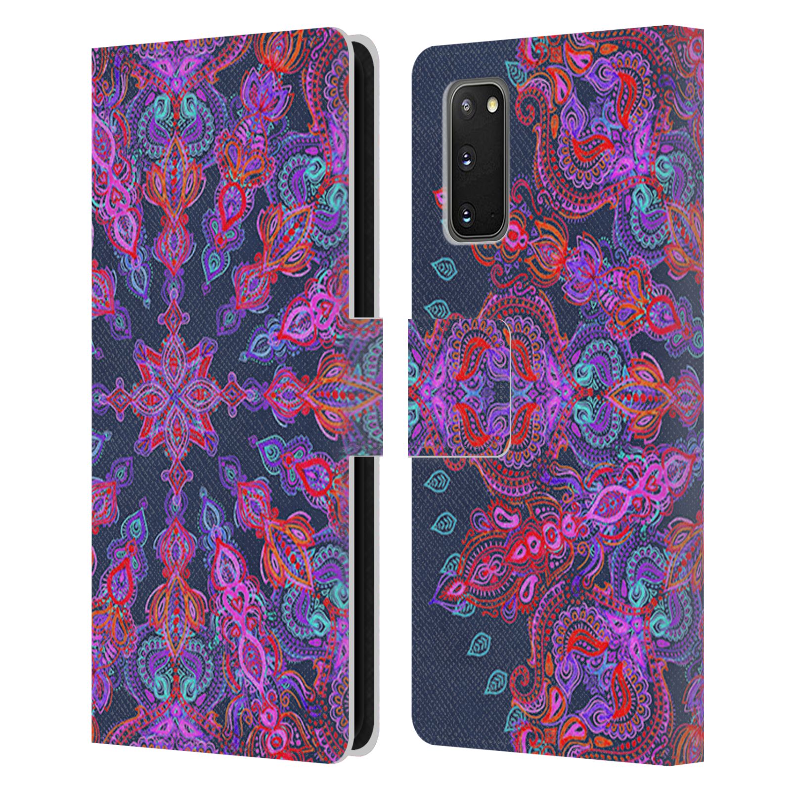 OFFICIAL MICKLYN LE FEUVRE MANDALA 3 LEATHER BOOK CASE FOR SAMSUNG PHONES 1 - Picture 7 of 20