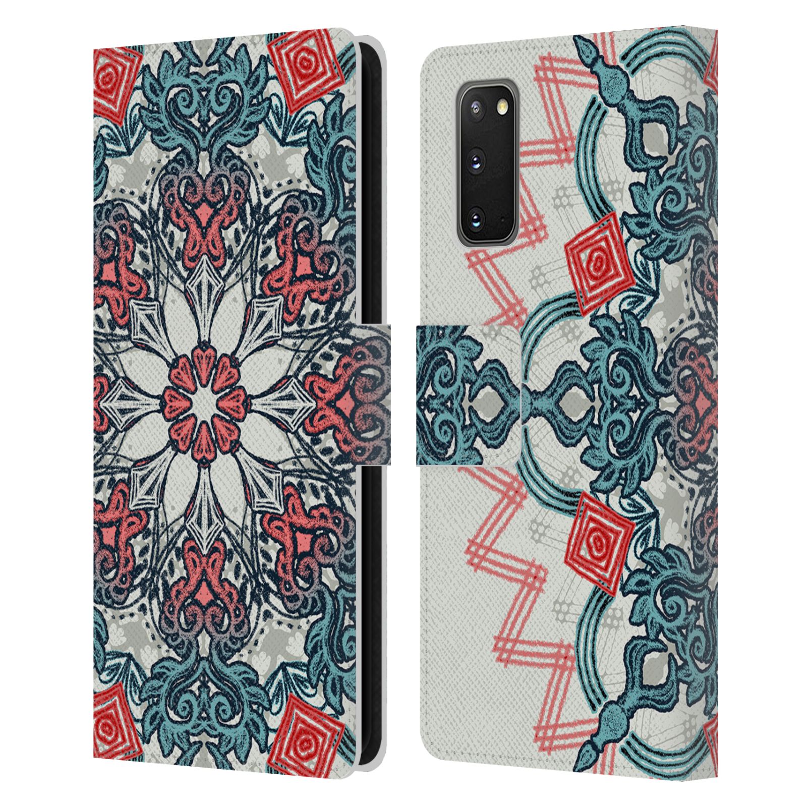 OFFICIAL MICKLYN LE FEUVRE MANDALA 3 LEATHER BOOK CASE FOR SAMSUNG PHONES 1 - Picture 9 of 20