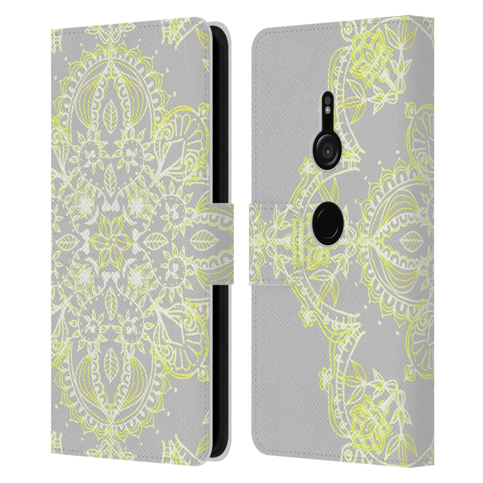 OFFICIAL MICKLYN LE FEUVRE MANDALA 3 LEATHER BOOK CASE FOR SONY PHONES 1 - Picture 14 of 20