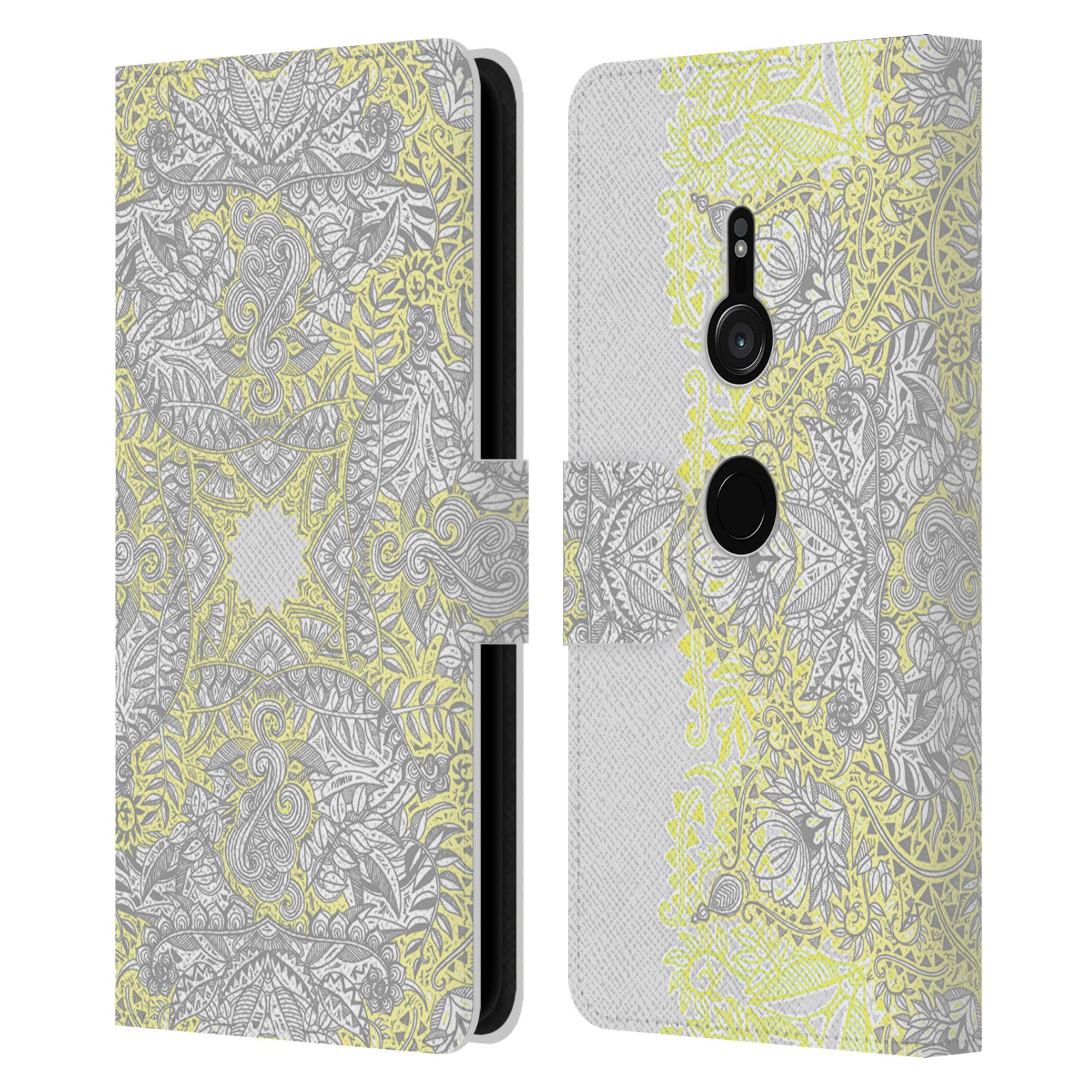 OFFICIAL MICKLYN LE FEUVRE MANDALA 3 LEATHER BOOK CASE FOR SONY PHONES 1 - Picture 18 of 20