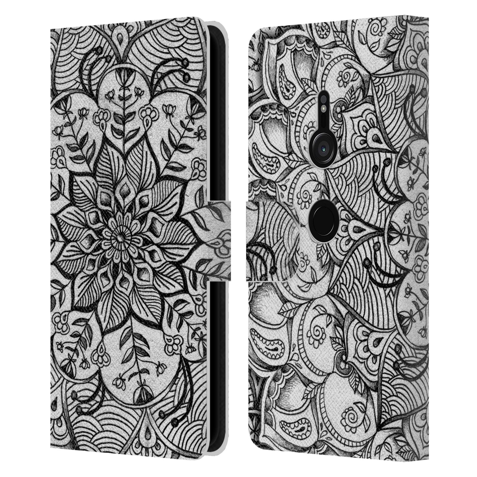 OFFICIAL MICKLYN LE FEUVRE MANDALA 3 LEATHER BOOK CASE FOR SONY PHONES 1 - Picture 17 of 20
