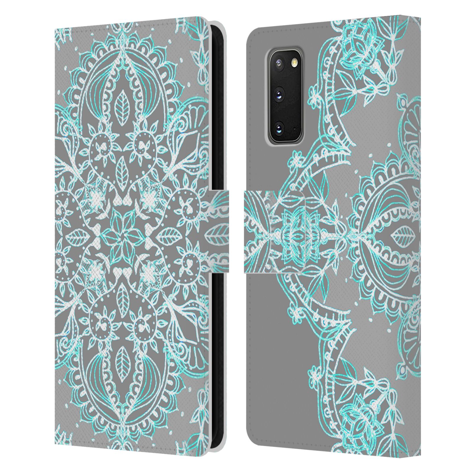 OFFICIAL MICKLYN LE FEUVRE MANDALA 3 LEATHER BOOK CASE FOR SAMSUNG PHONES 1 - Picture 19 of 20