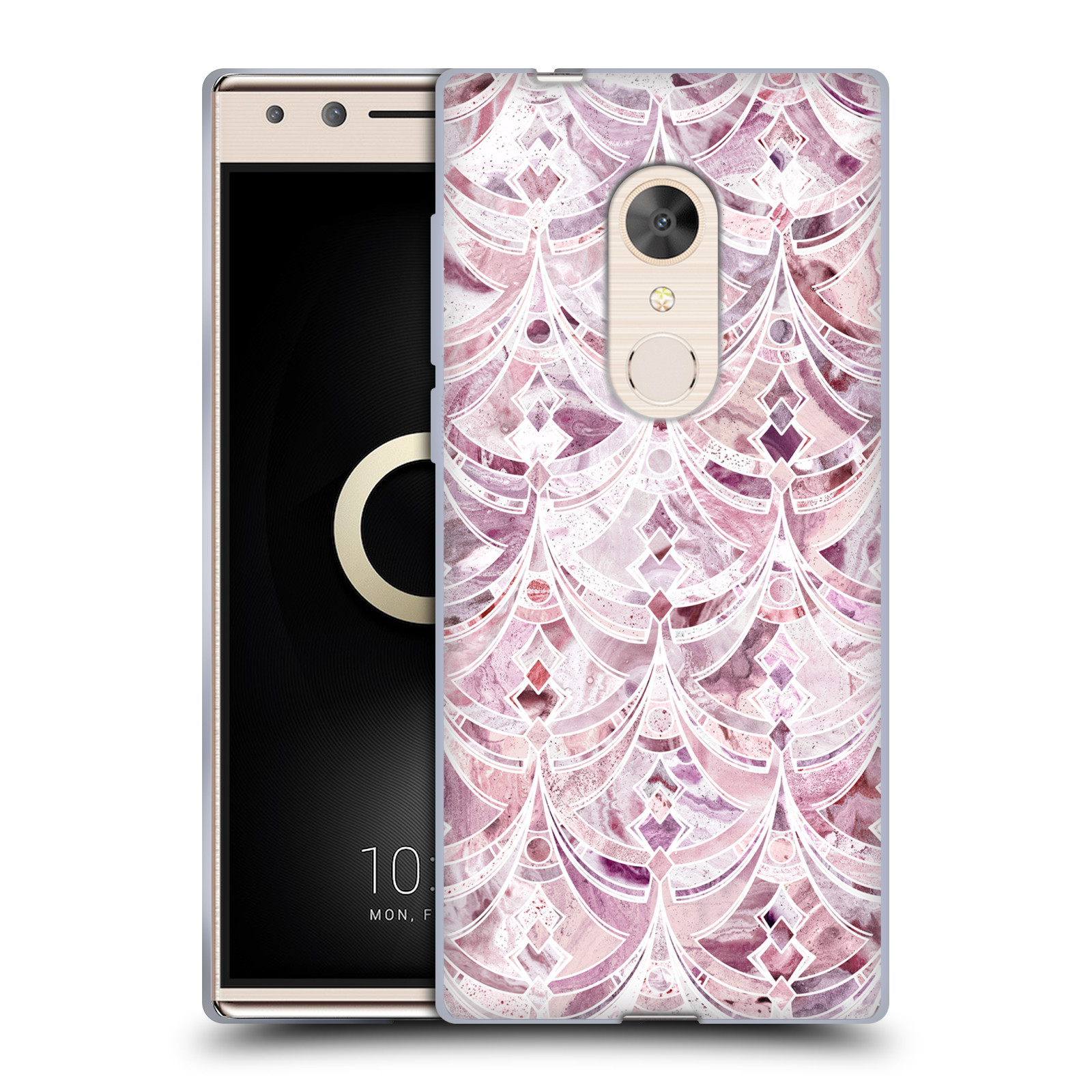 OFFICIAL MICKLYN LE FEUVRE MARBLE PATTERNS SOFT GEL CASE FOR ALCATEL PHONES - Picture 9 of 22