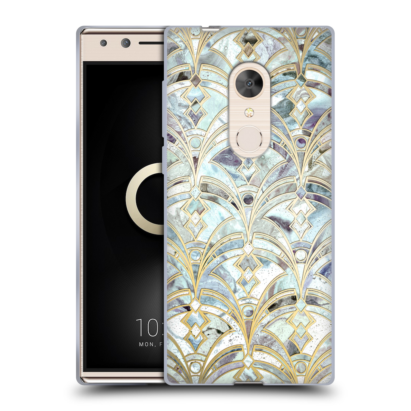 OFFICIAL MICKLYN LE FEUVRE MARBLE PATTERNS SOFT GEL CASE FOR ALCATEL PHONES - Picture 21 of 22