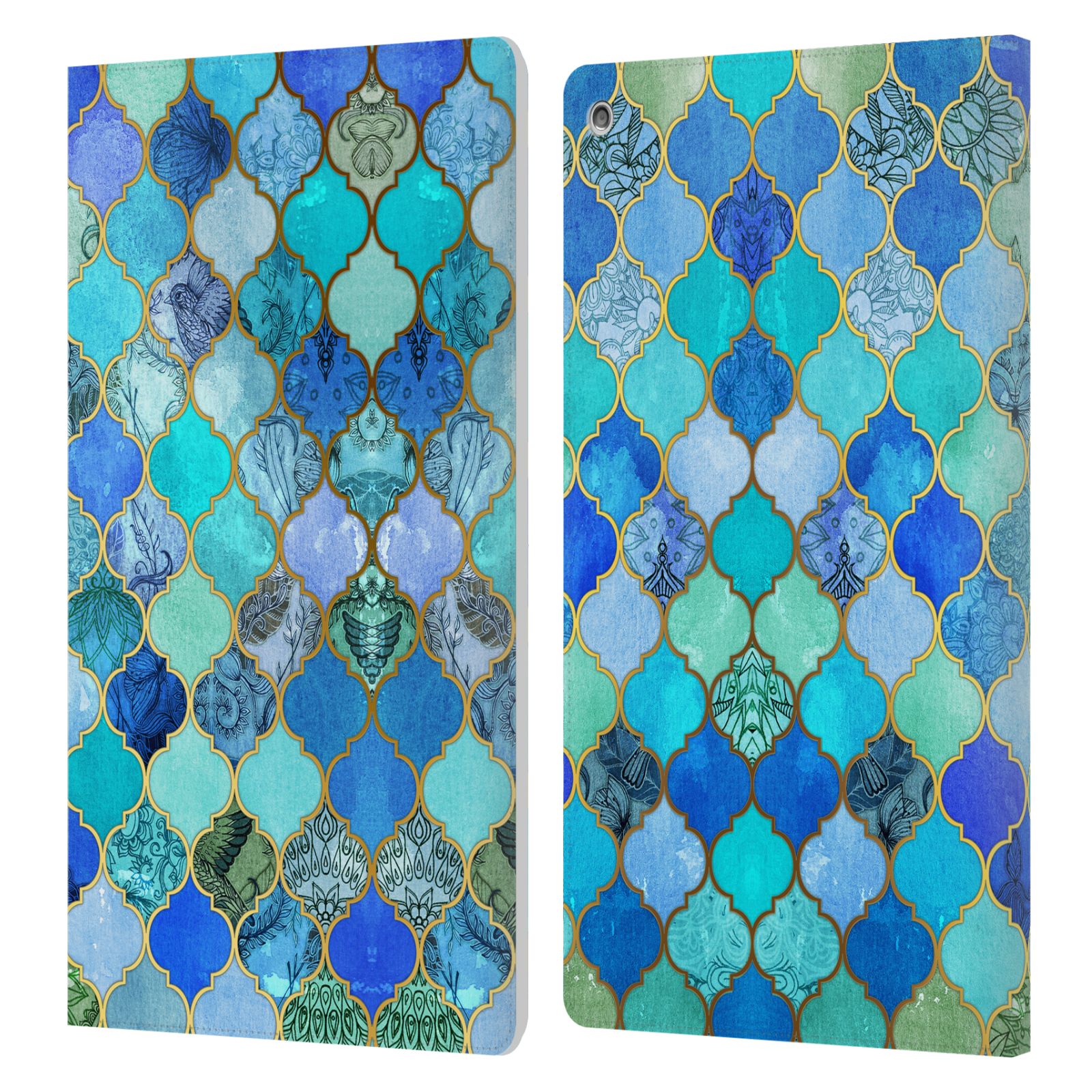 OFFICIAL MICKLYN LE FEUVRE MOROCCAN LEATHER BOOK WALLET CASE FOR AMAZON FIRE - Picture 7 of 13