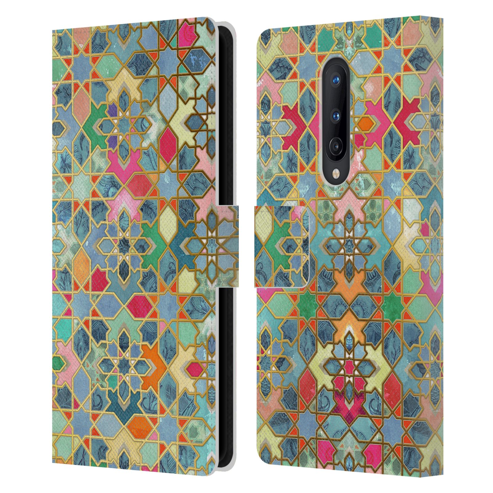 OFFICIAL MICKLYN LE FEUVRE MOROCCAN LEATHER BOOK WALLET CASE FOR ONEPLUS PHONES - Picture 9 of 13
