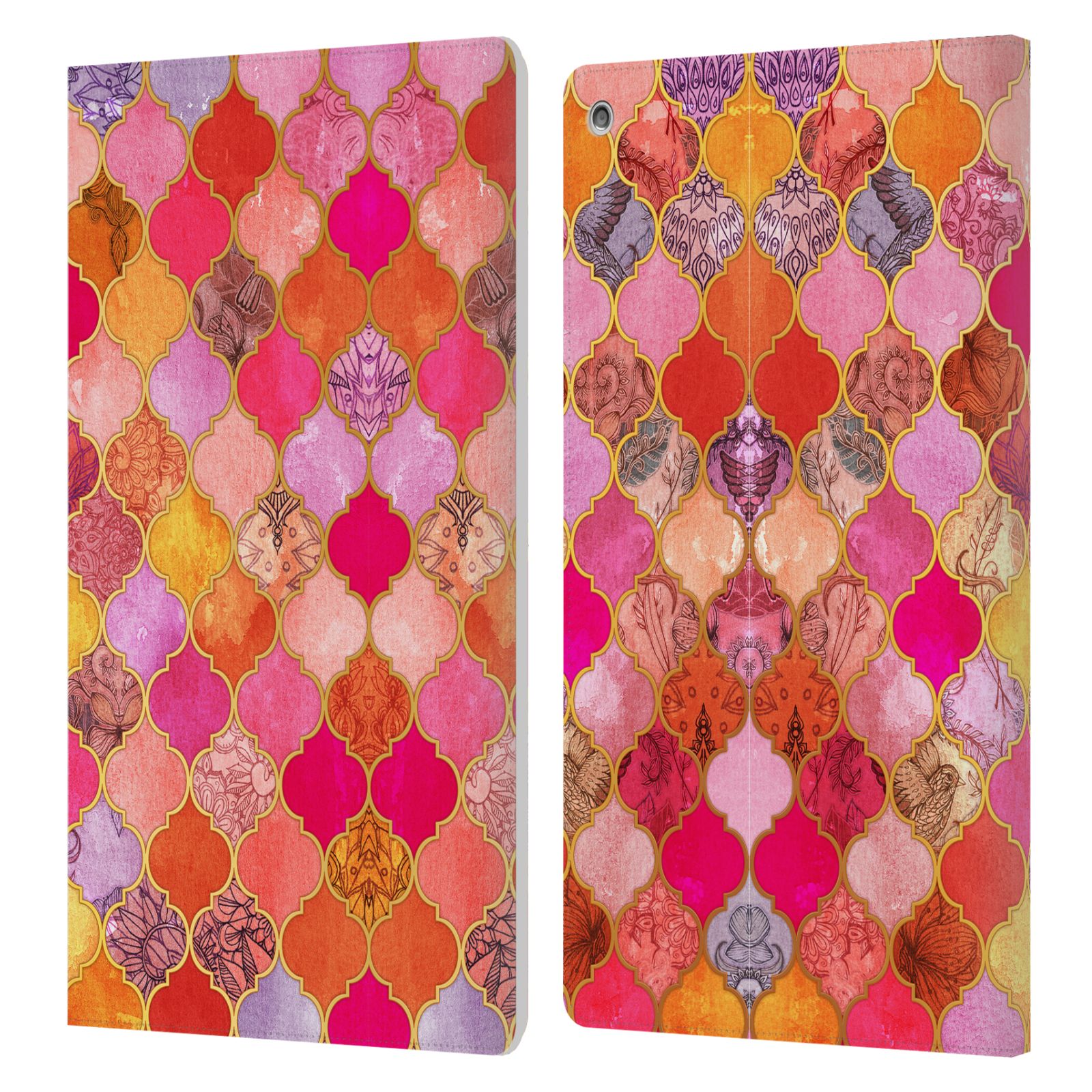 OFFICIAL MICKLYN LE FEUVRE MOROCCAN LEATHER BOOK WALLET CASE FOR AMAZON FIRE - Picture 10 of 13