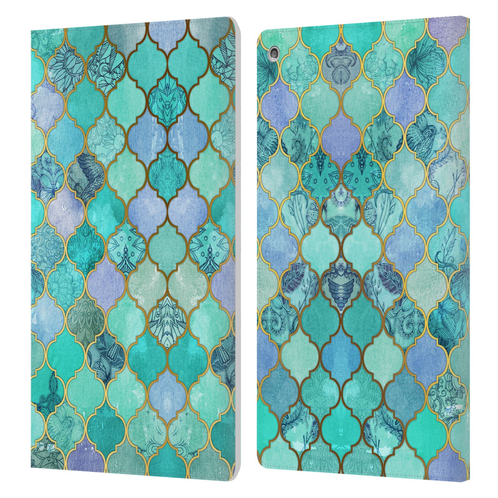 OFFICIAL MICKLYN LE FEUVRE MOROCCAN LEATHER BOOK WALLET CASE FOR AMAZON FIRE - Picture 11 of 13