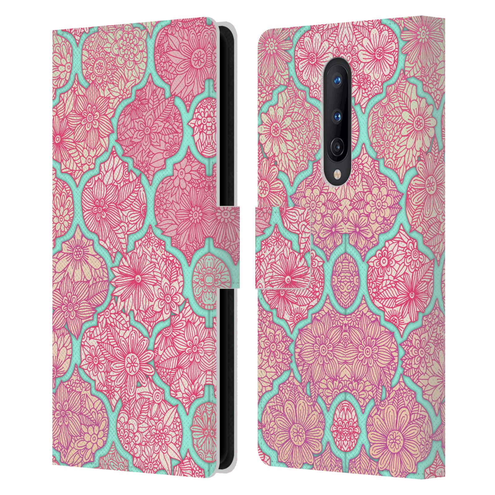 OFFICIAL MICKLYN LE FEUVRE MOROCCAN LEATHER BOOK WALLET CASE FOR ONEPLUS PHONES - Picture 12 of 13