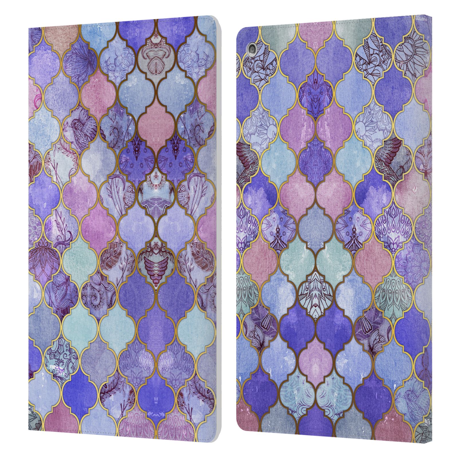 OFFICIAL MICKLYN LE FEUVRE MOROCCAN LEATHER BOOK WALLET CASE FOR AMAZON FIRE - Picture 8 of 13