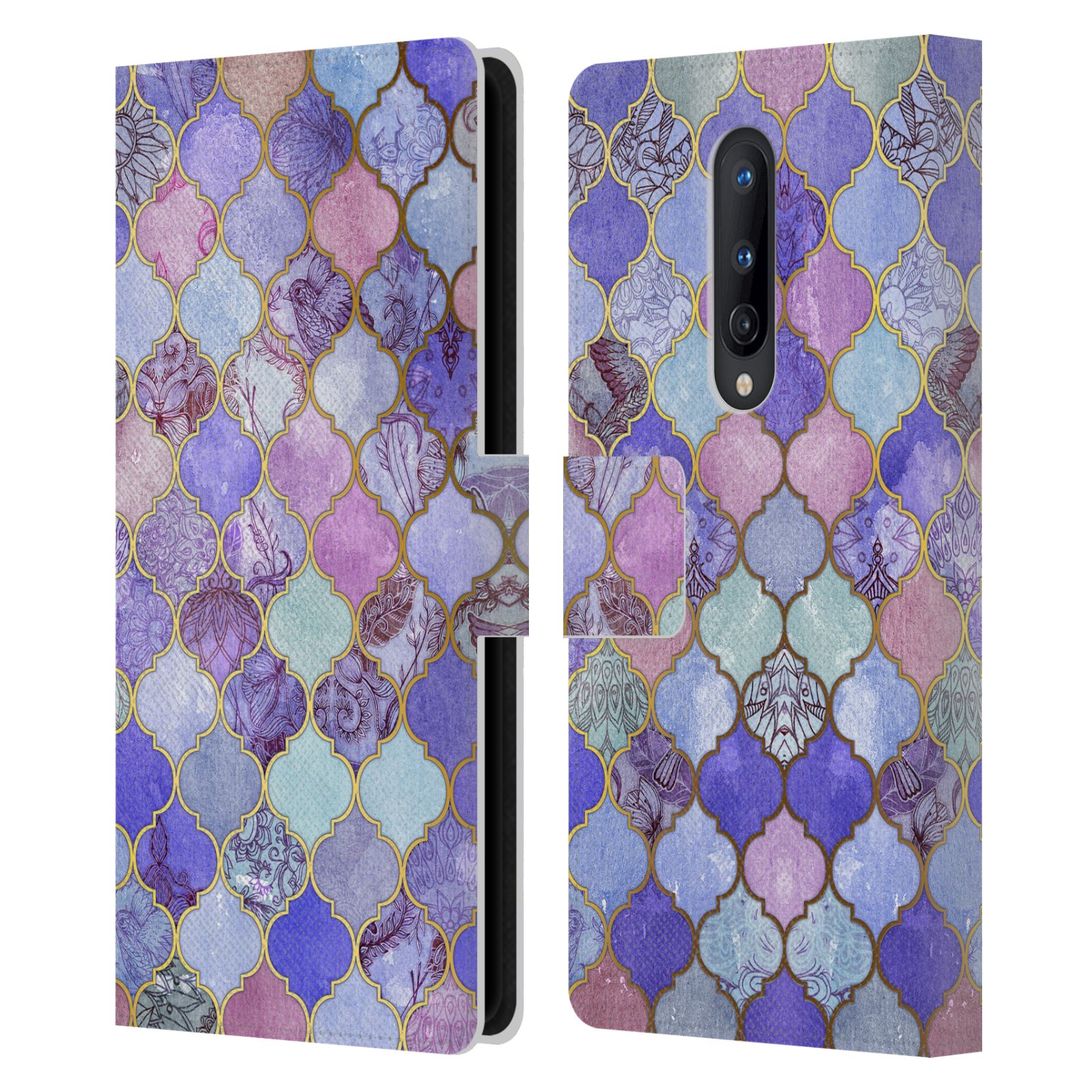 OFFICIAL MICKLYN LE FEUVRE MOROCCAN LEATHER BOOK WALLET CASE FOR ONEPLUS PHONES - Picture 8 of 13