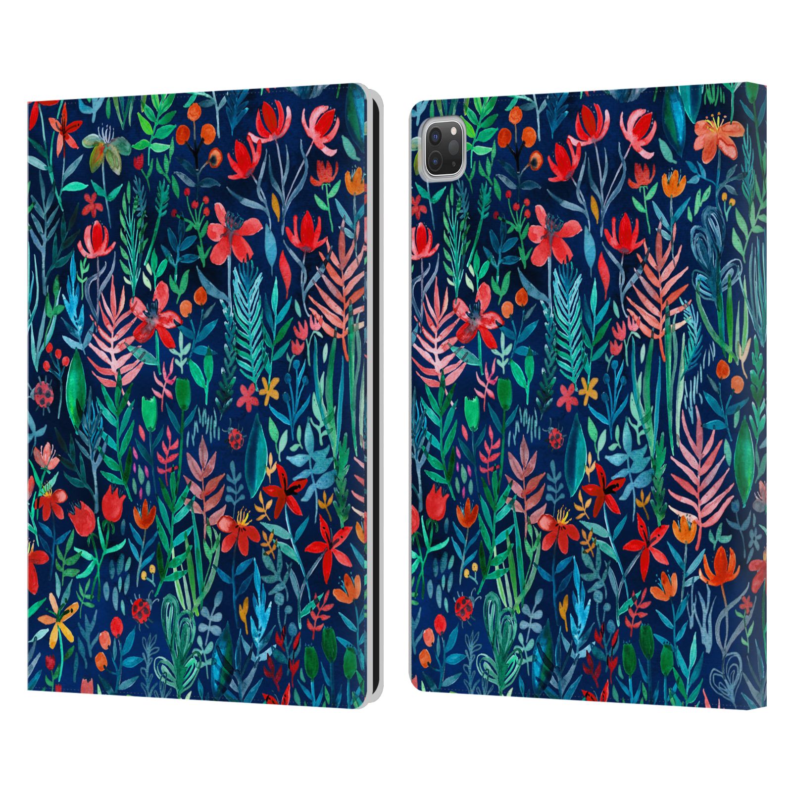 OFFICIAL MICKLYN LE FEUVRE WATERCOLOUR GARDEN LEATHER BOOK CASE FOR APPLE iPAD - Picture 7 of 9
