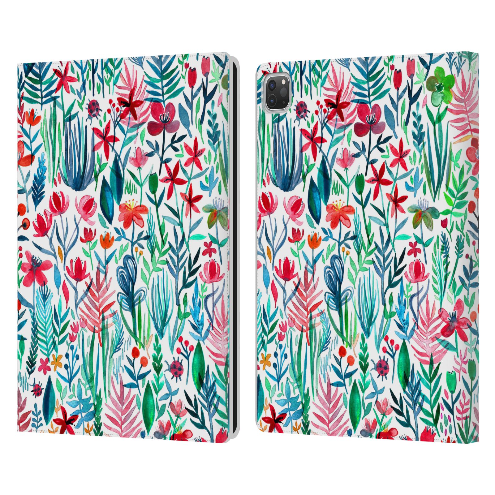 OFFICIAL MICKLYN LE FEUVRE WATERCOLOUR GARDEN LEATHER BOOK CASE FOR APPLE iPAD - Picture 8 of 9